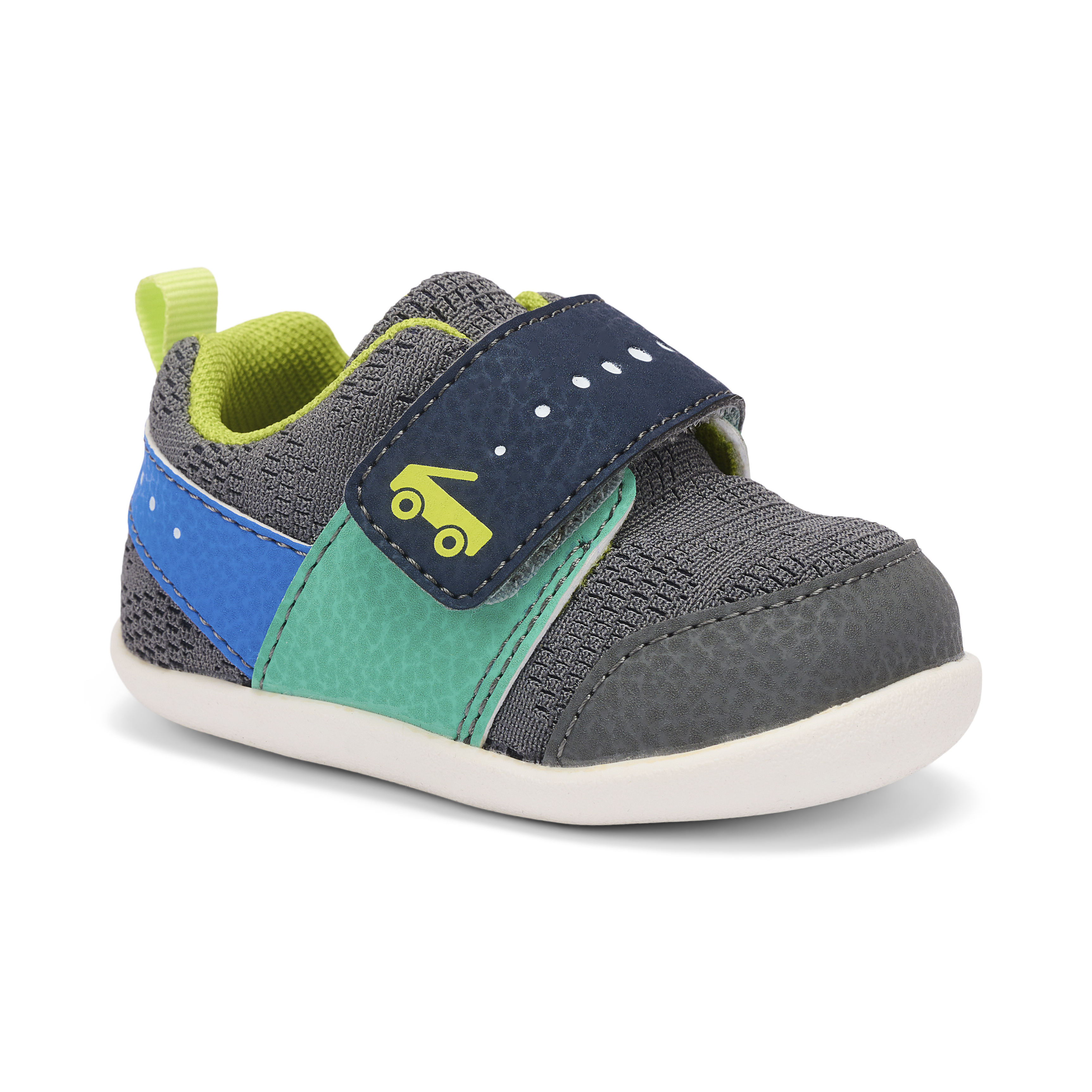 See Kai Run - Ryder II First Walker Shoe for Infants, Gray/Multi, 6