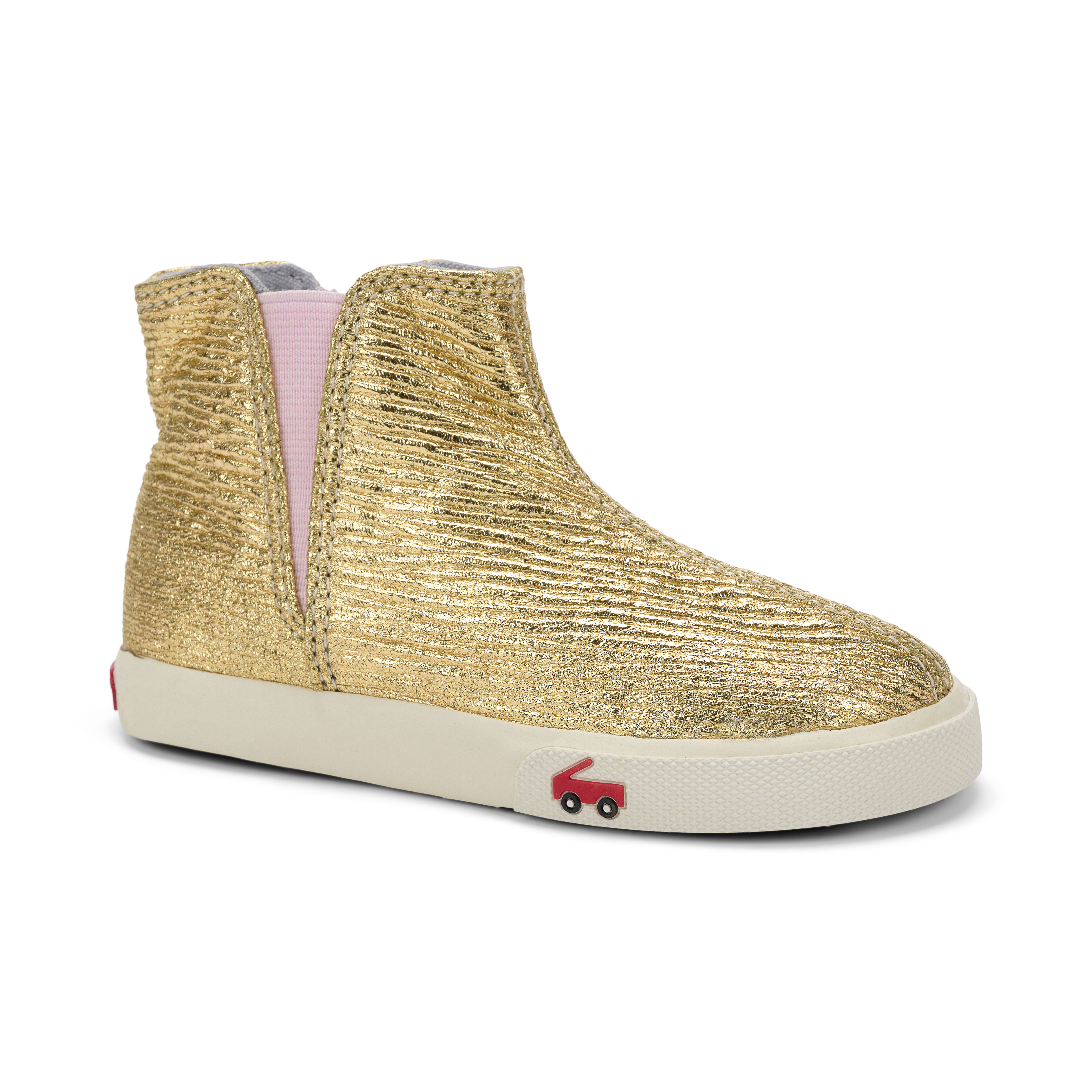 See Kai Run - Keegan Chelsea Boot for Little Kids, Gold Shine, Toddler 10