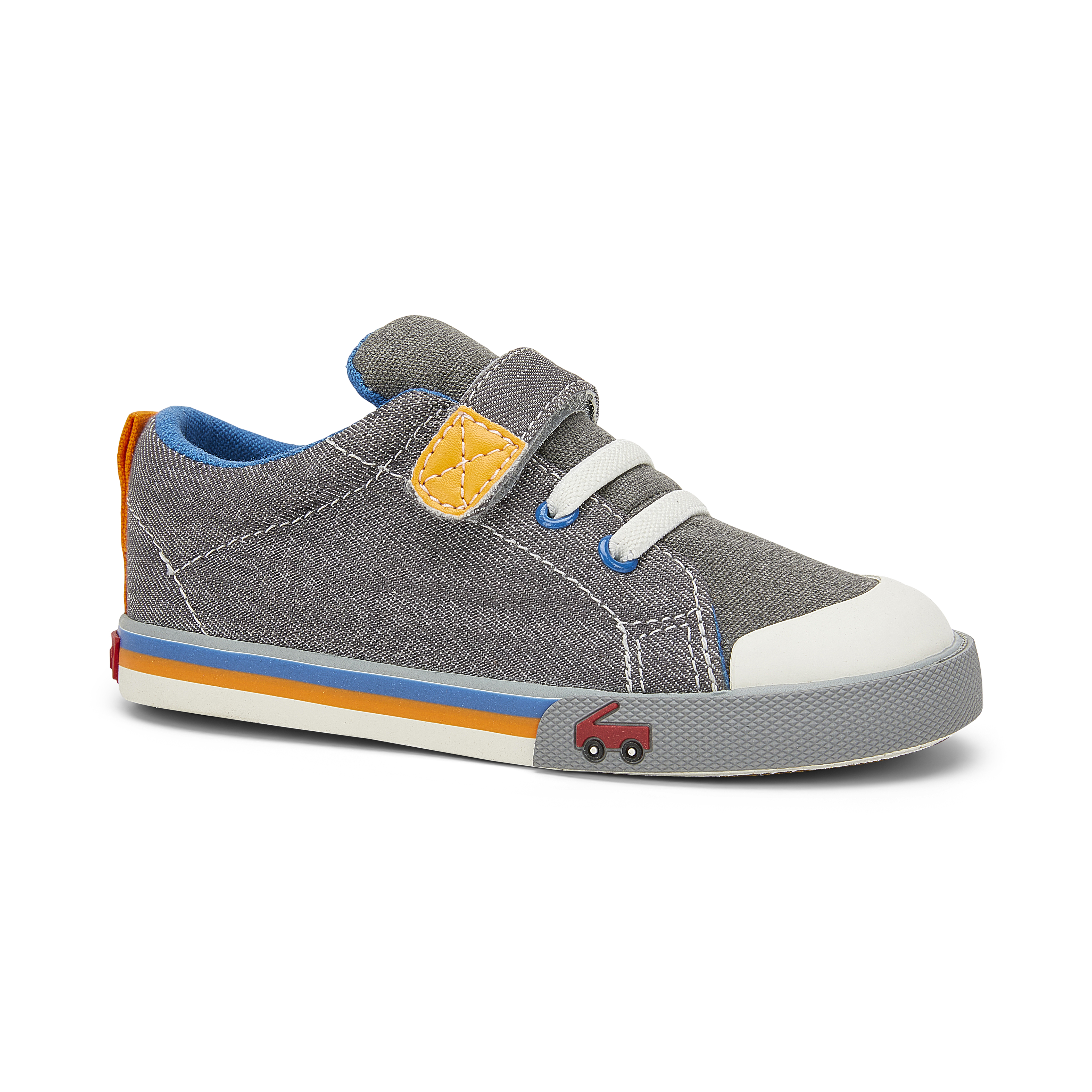 See Kai Run, Stevie II Sneakers for Kids, Gray, 4 M Toddler