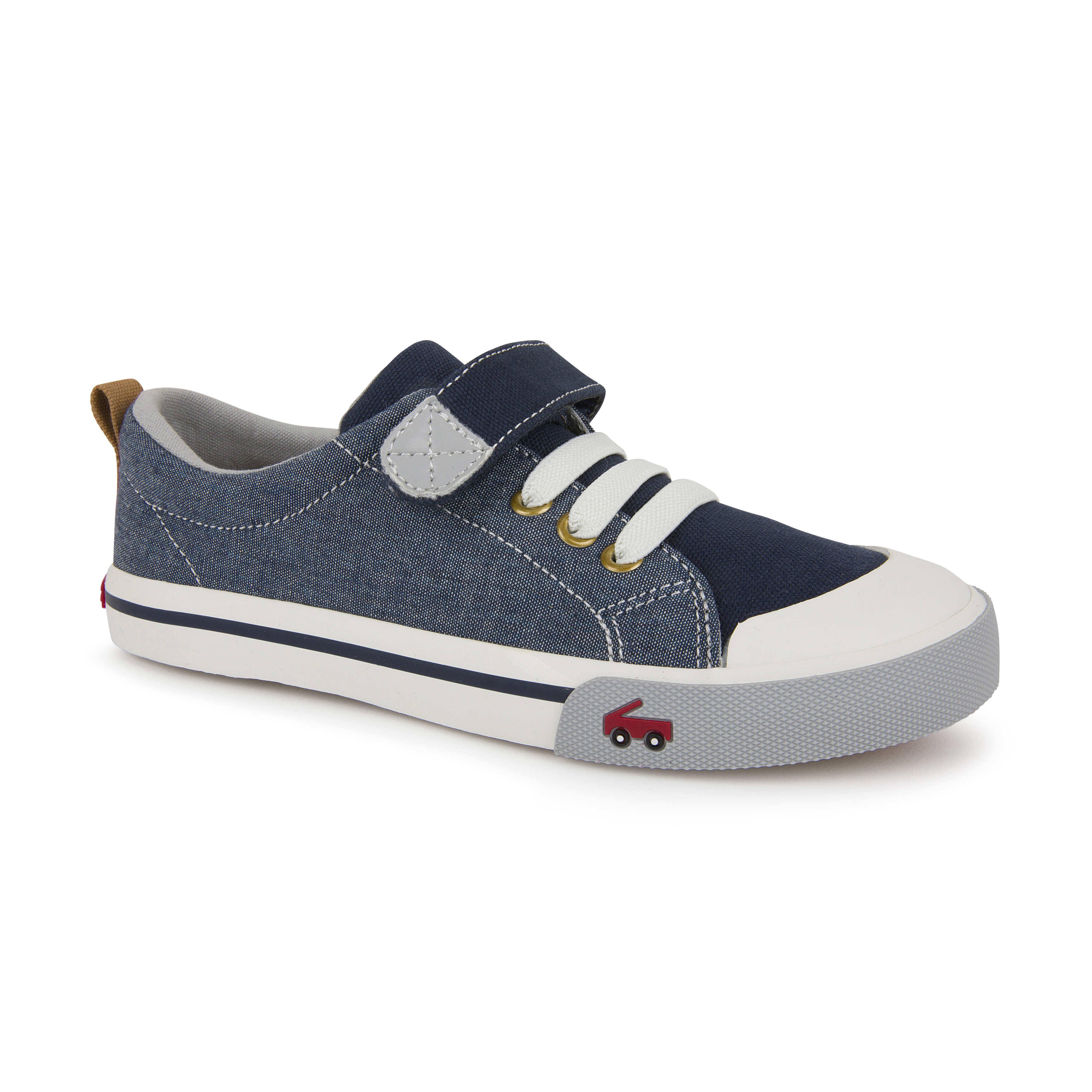See Kai Run - Stevie II Sneaker for Little Kids, Chambray, Little Kid 1.5Y