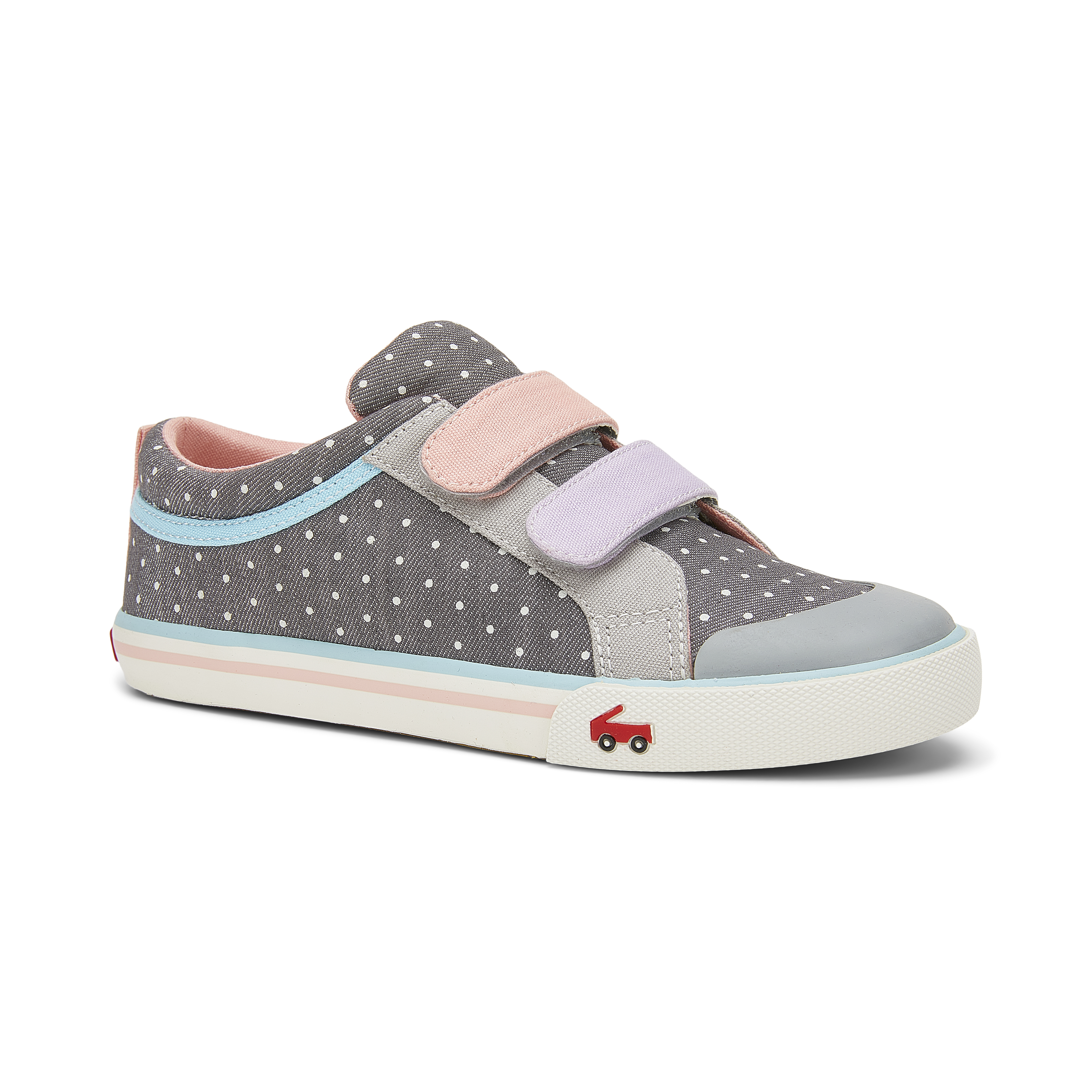 See Kai Run, Robyne Sneakers for Kids, Gray Denim, 12.5 M US Little Kid