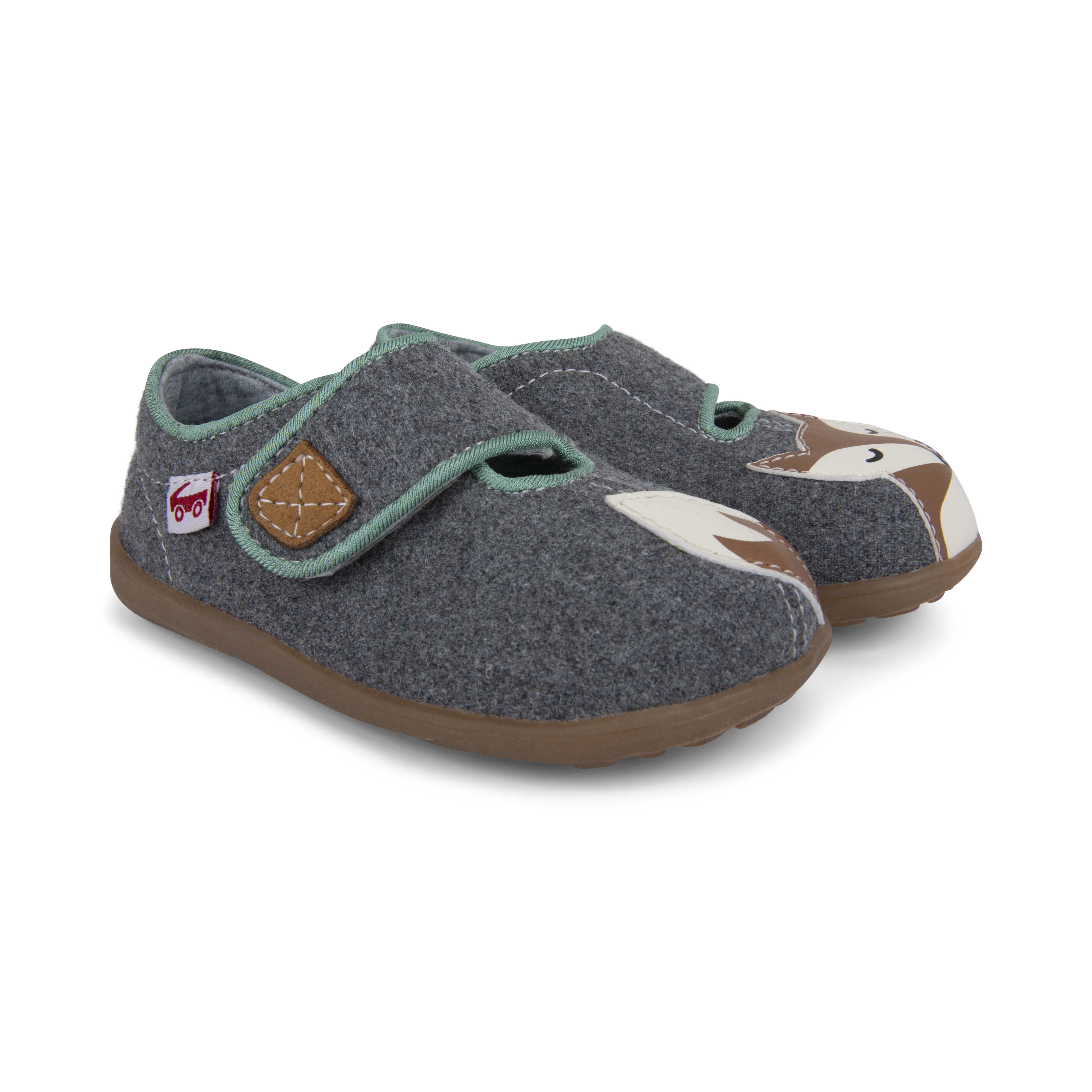 See Kai Run, Cruz II Slippers for Kids, Gray Fox, 12