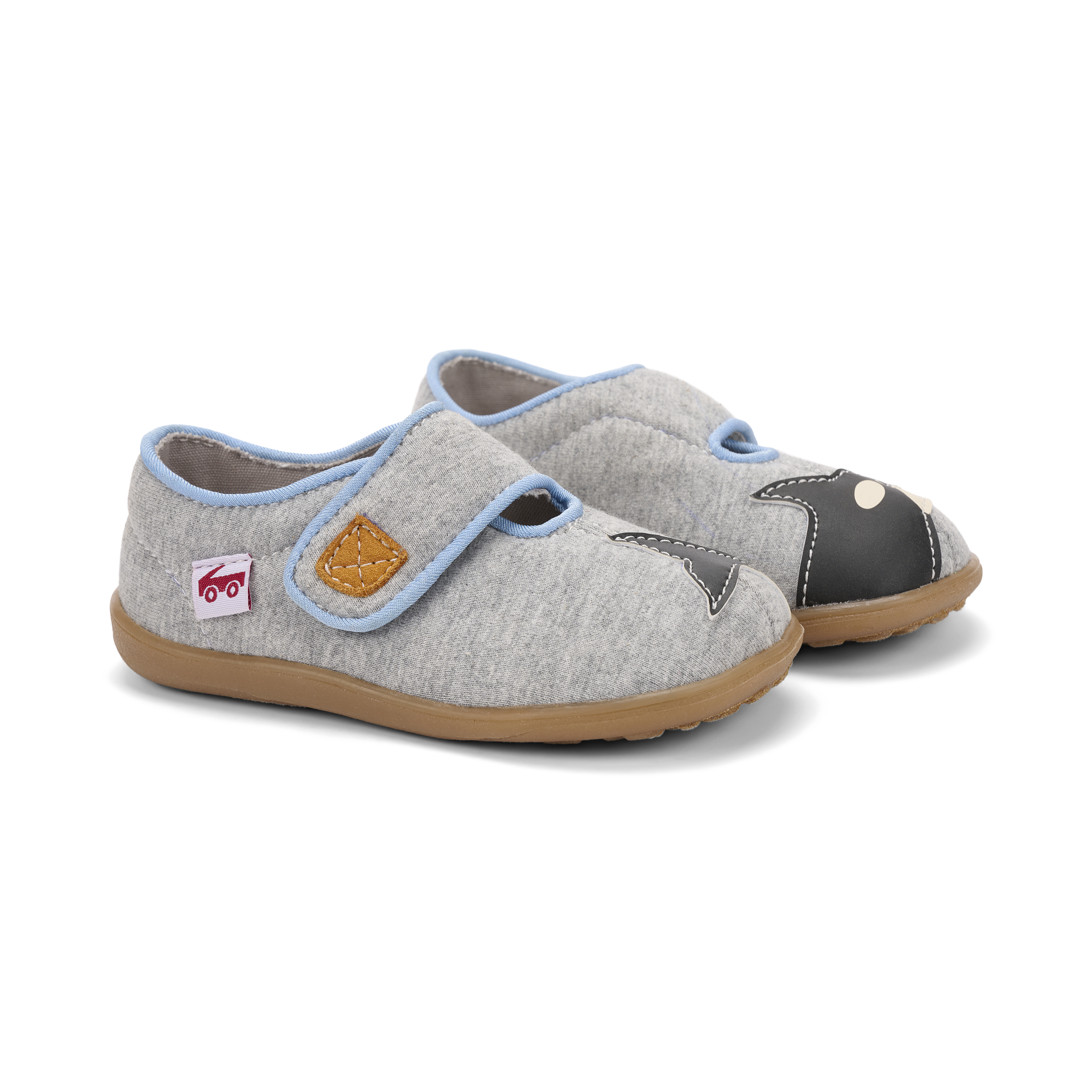 See Kai Run - Cruz II Slipper for Little Kids, Gray Jersey Orca, Little Kid 13