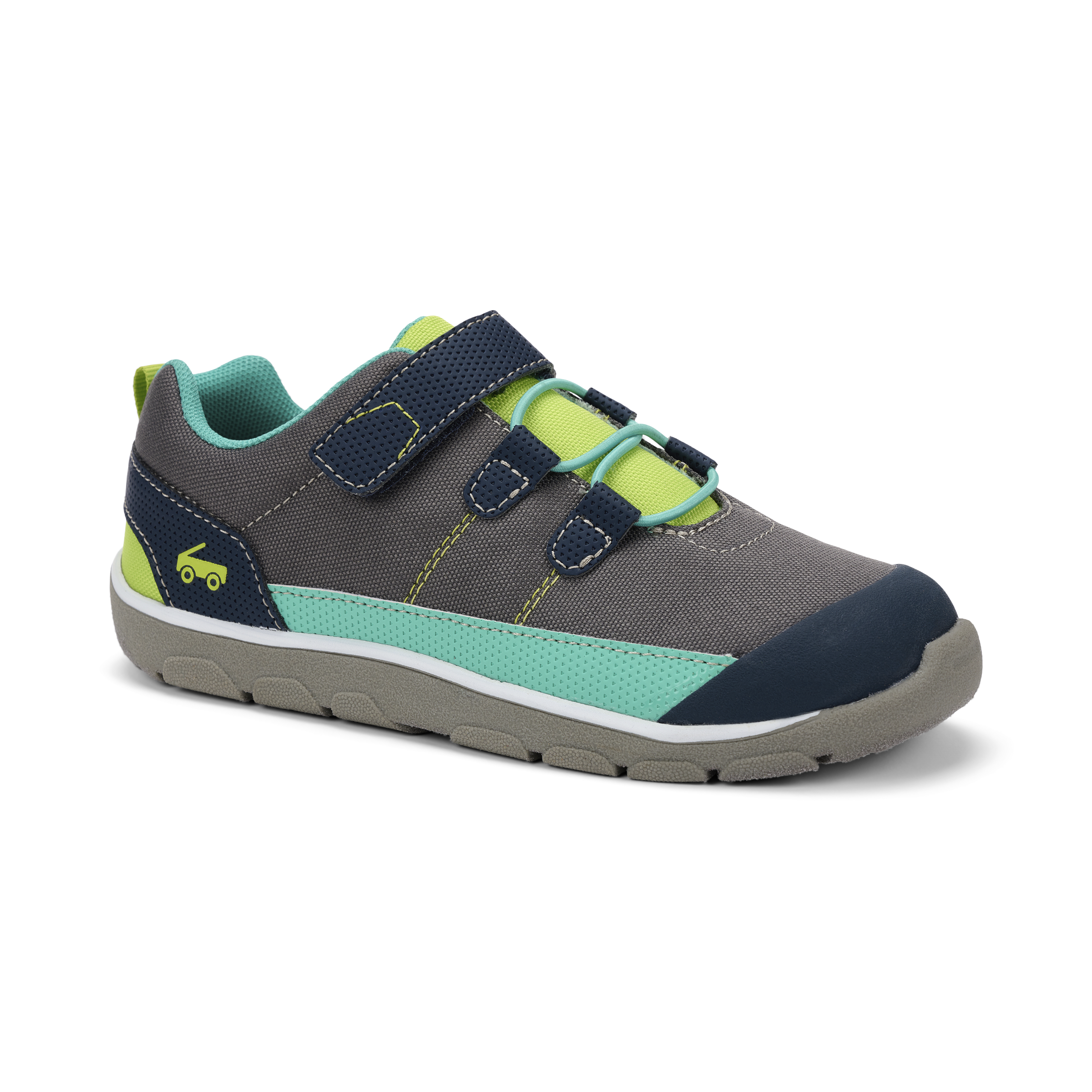 See Kai Run - Summit Rugged Play Shoe for Little Kids, Gray/Multi, Little Kid 3Y