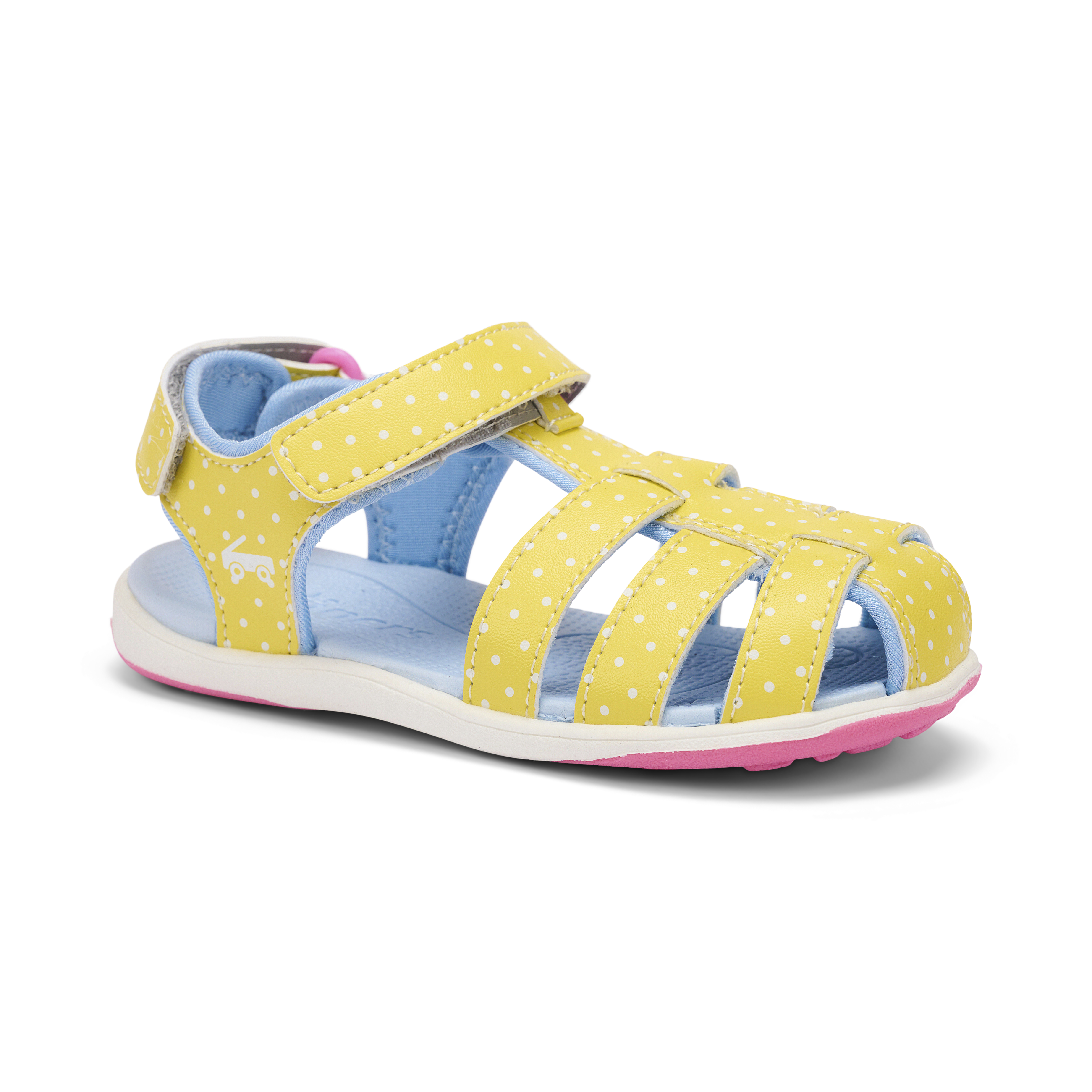 See Kai Run - Paley II Fisherman Sandal for Little Kids, Yellow/Blue, 11