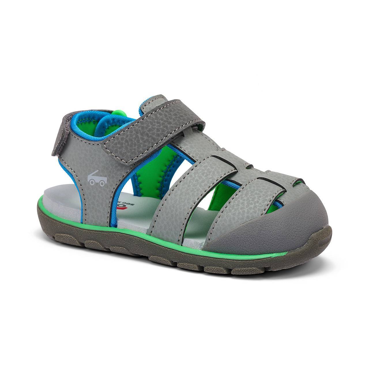See Kai Run - Wilder Sport Sandal for Toddlers, Gray, 9