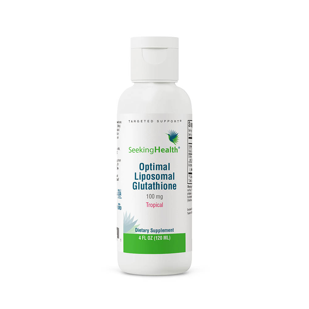 Seeking Health Optimal Liposomal Glutathione | Provides 100 mg of Reduced Glutathione per Serving (Tropical, 4 fl oz)