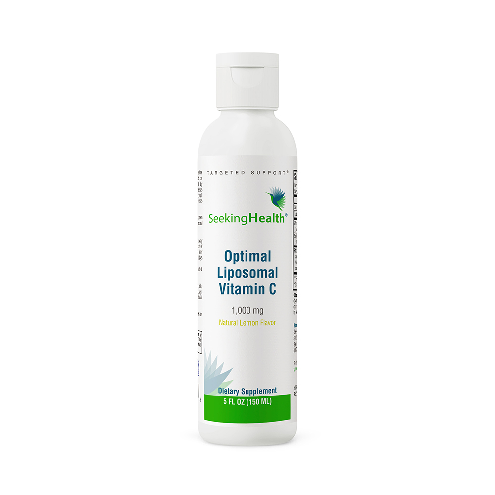 Seeking Health Optimal Liposomal Vitamin C - Lemon Zest | Non-Soy Non-GMO | 1,000 mg Liposomal Vitamin C per Serving |5 fl oz | 30 Servings