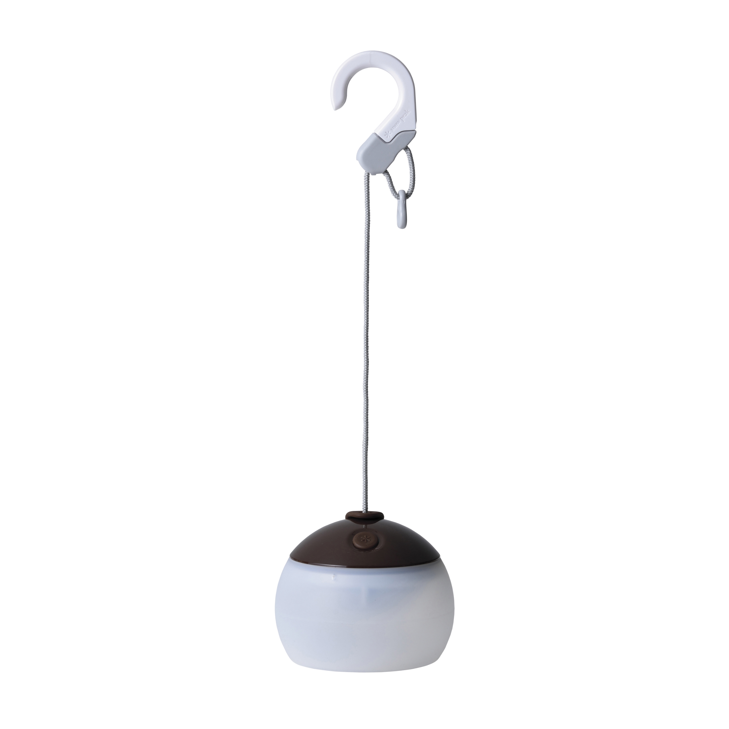 Snow Peak Hozuki Lantern - Battery-Powered Light for Desk & Camp Table with Hanging Hook - 5.8 oz - Bark