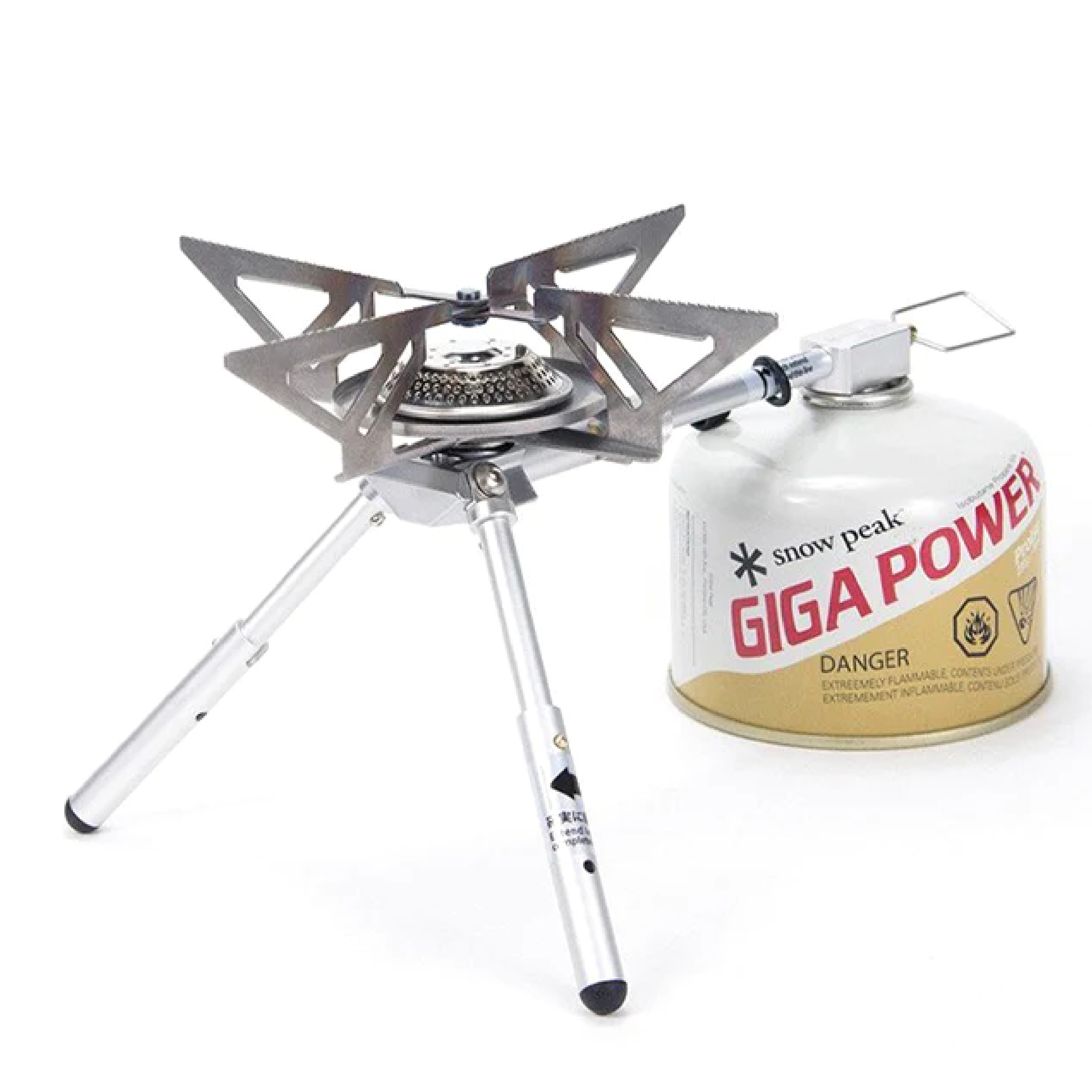 Snow Peak BiPod Stove - Lightweight, Foldable & Compact Camping Stove - Aluminum - 8.26 oz