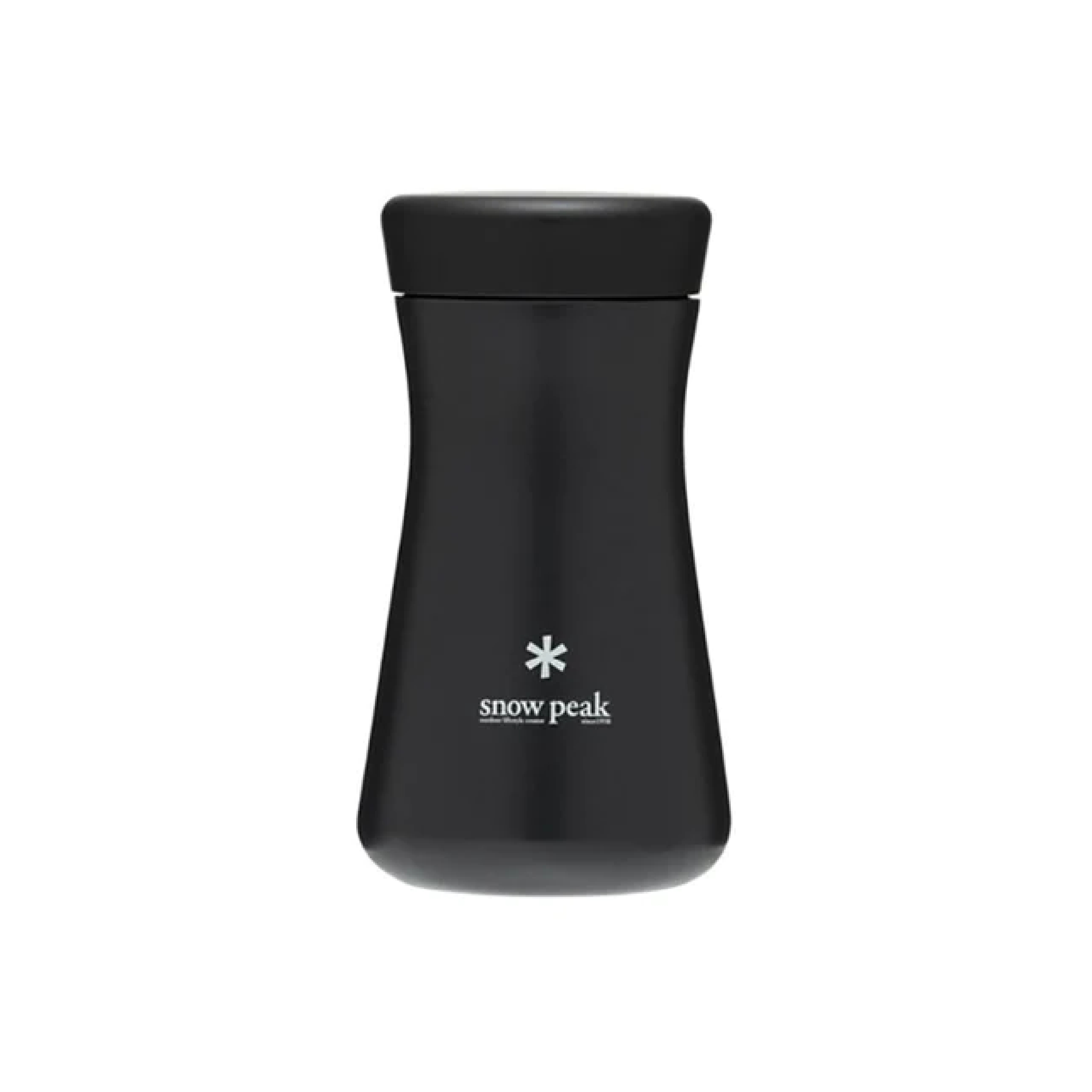Snow Peak Tsuzumi Bottle - Compact, Durable, Insulated Bottle - Stainless Steel - 350 ml - Black