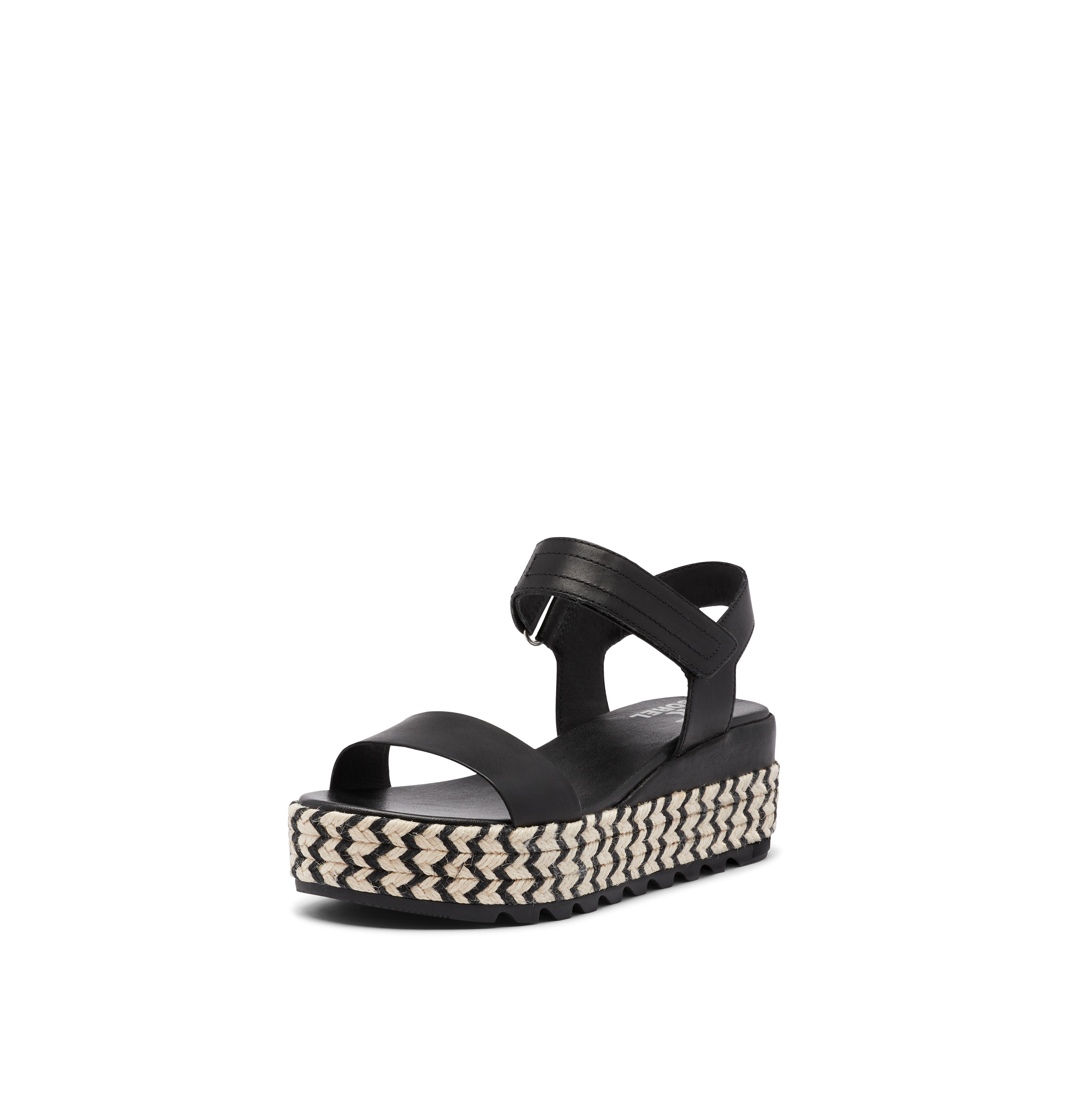 Sorel - Women's - CAMERON FLATFORM SANDAL - Black- Size  12