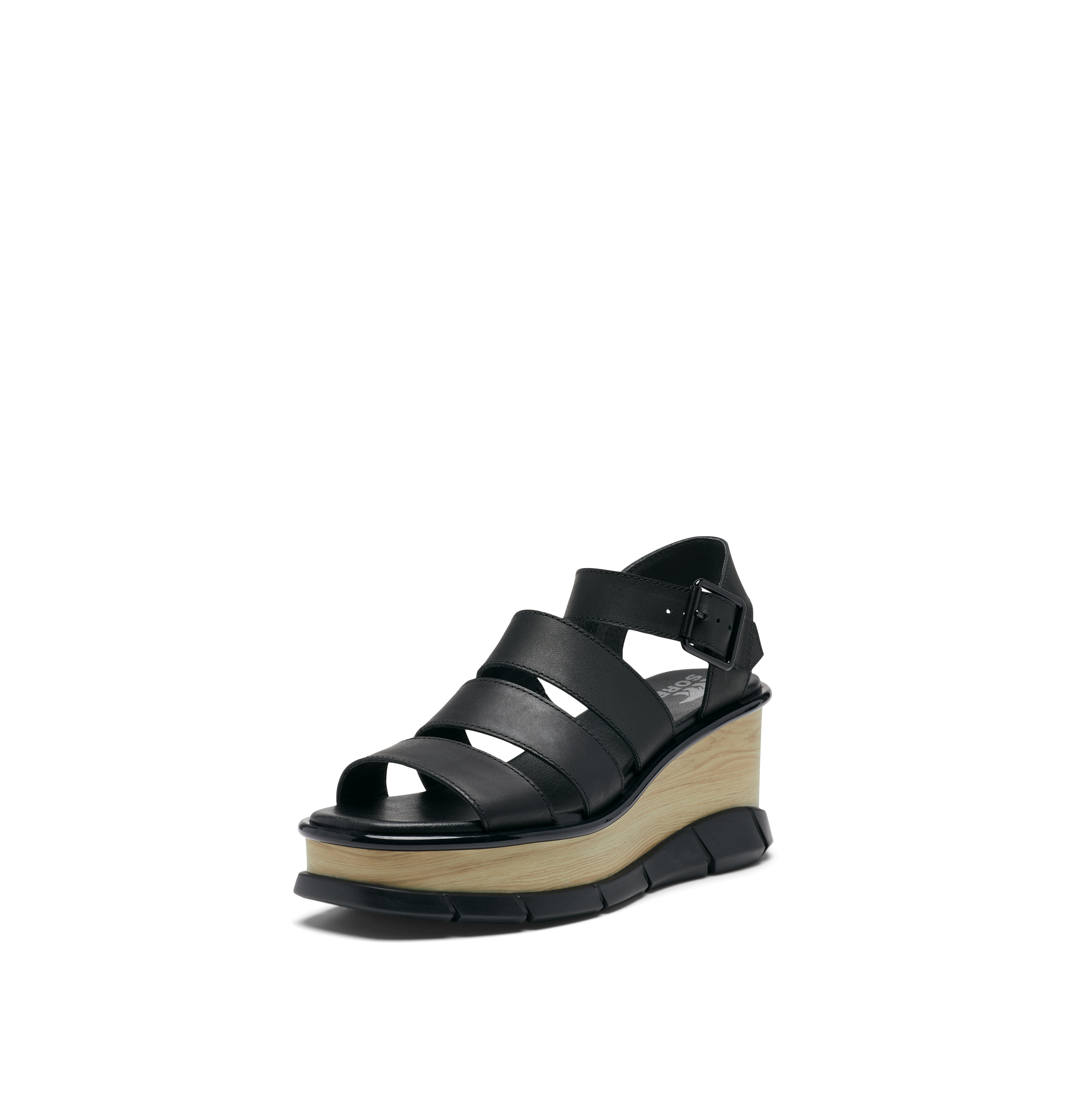 SOREL Women's Joanie III Ankle Strap Sandals - Black, Black - Size 9.5
