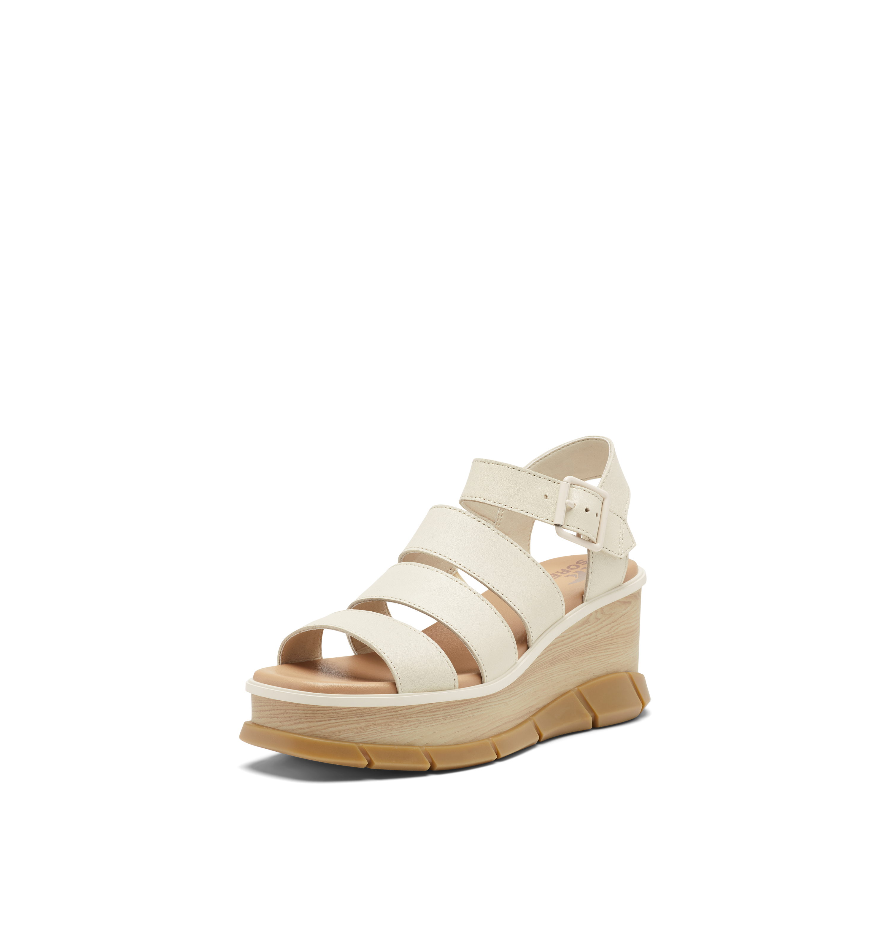 SOREL Women's Joanie III Ankle Strap Sandals - Chalk - Size 8.5