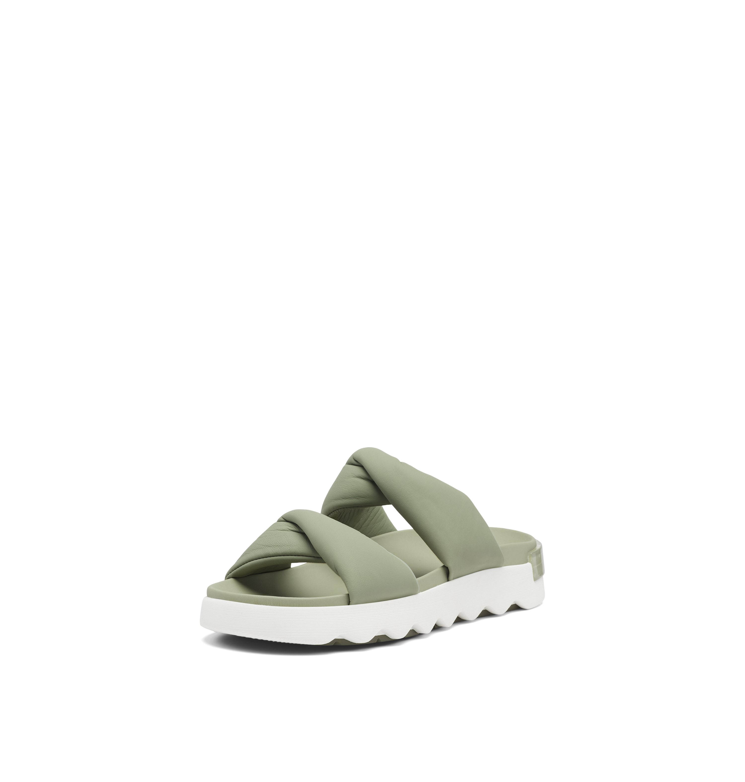 Sorel Women's Viibe‚Ñ¢ Twist Slide - Safari, Stone Green - Size 5
