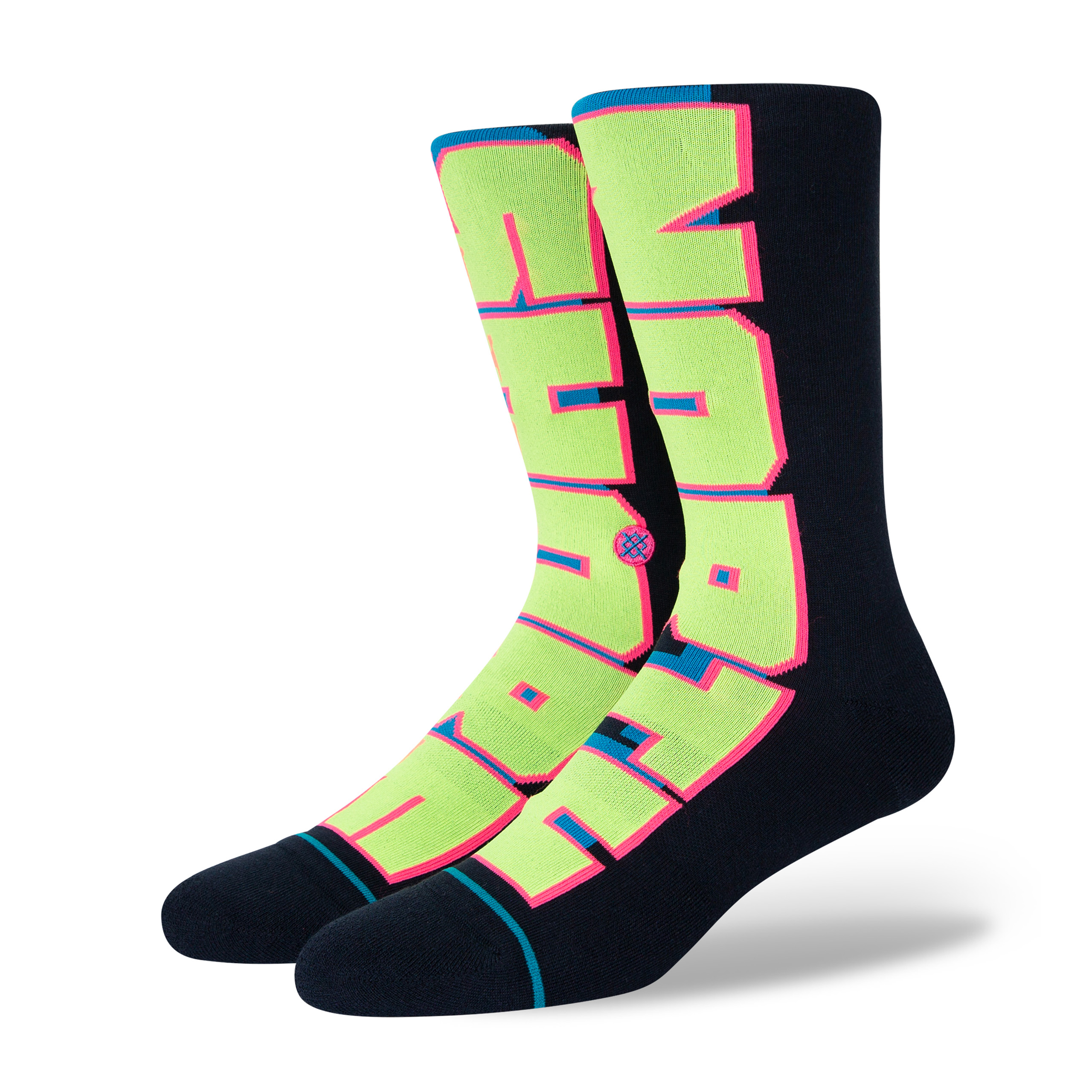Stance So Haole Crew Socks (Medium, Navy)