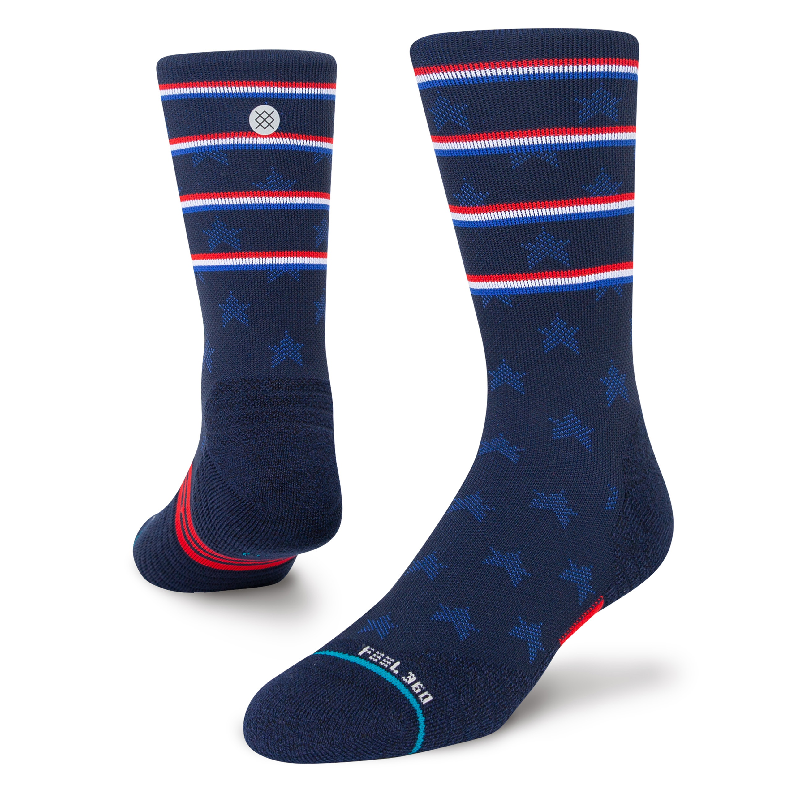 Stance Independence Crew Socks (Medium, Navy)