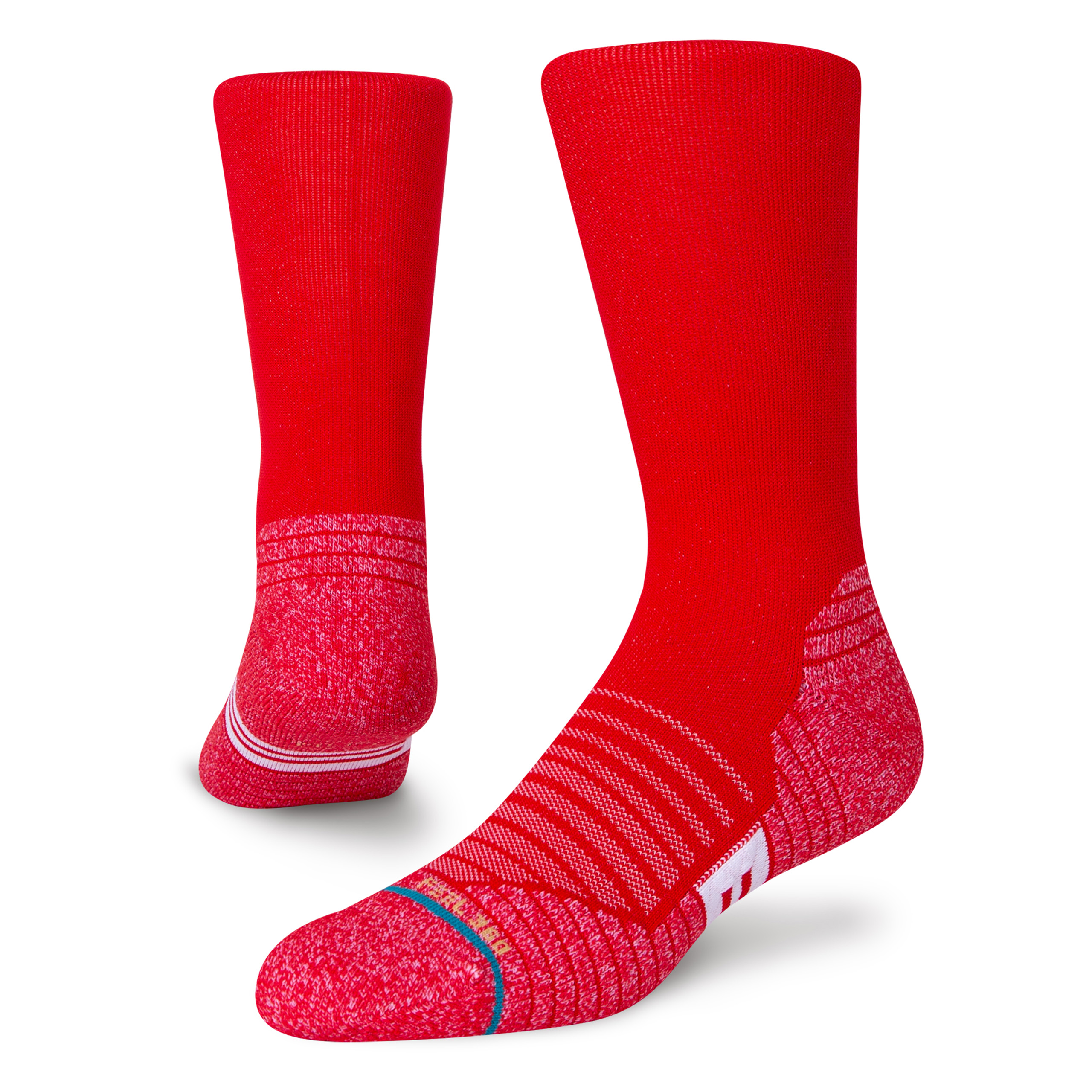 Stance Versa Crew Socks (Medium, Red)
