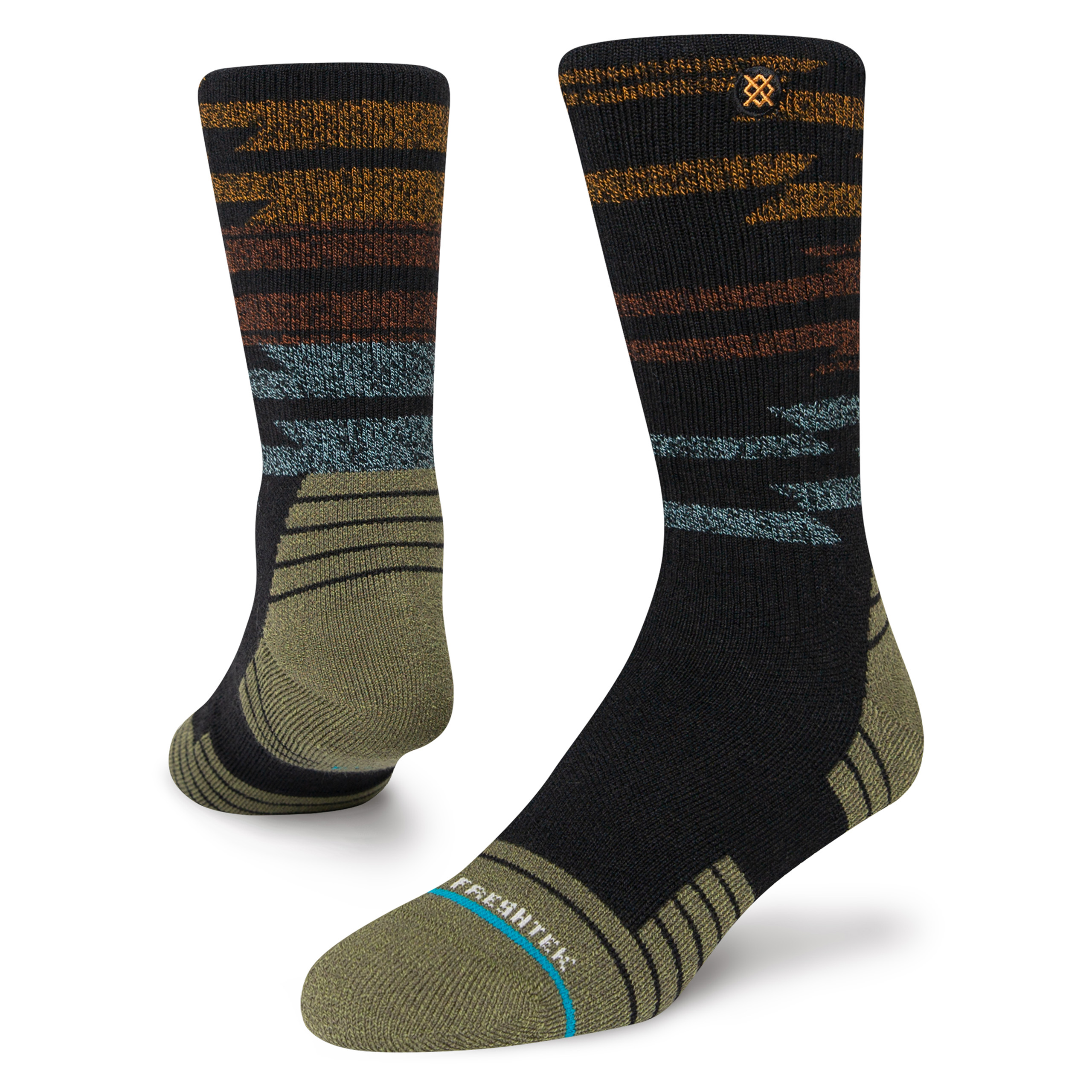 Stance Blanket Statement Crew Socks (Small, Black)