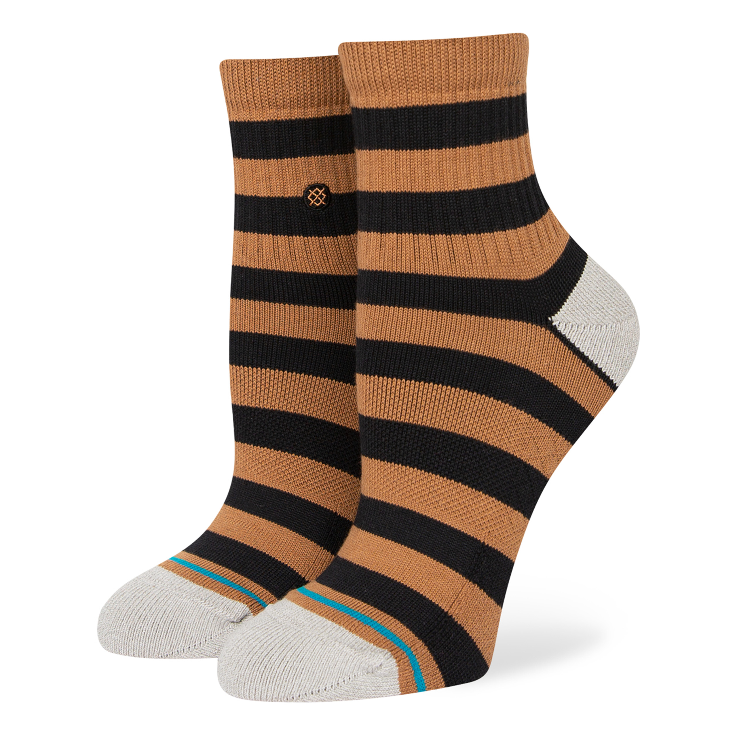 Stance Anything Quarter Socks (Small, Blackbrown)
