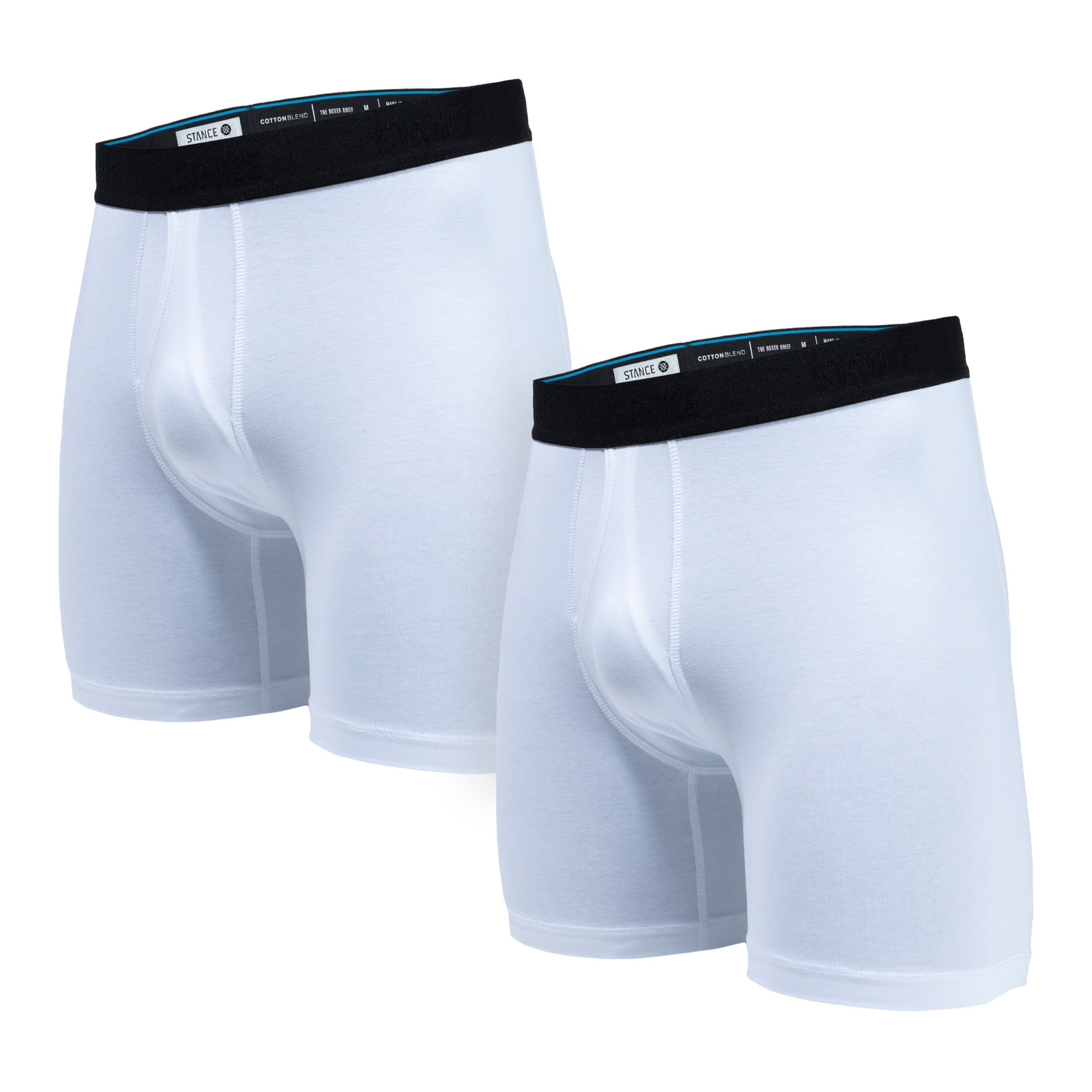 Stance Standard Boxer Brief [2 Pack] (X-Large, White)