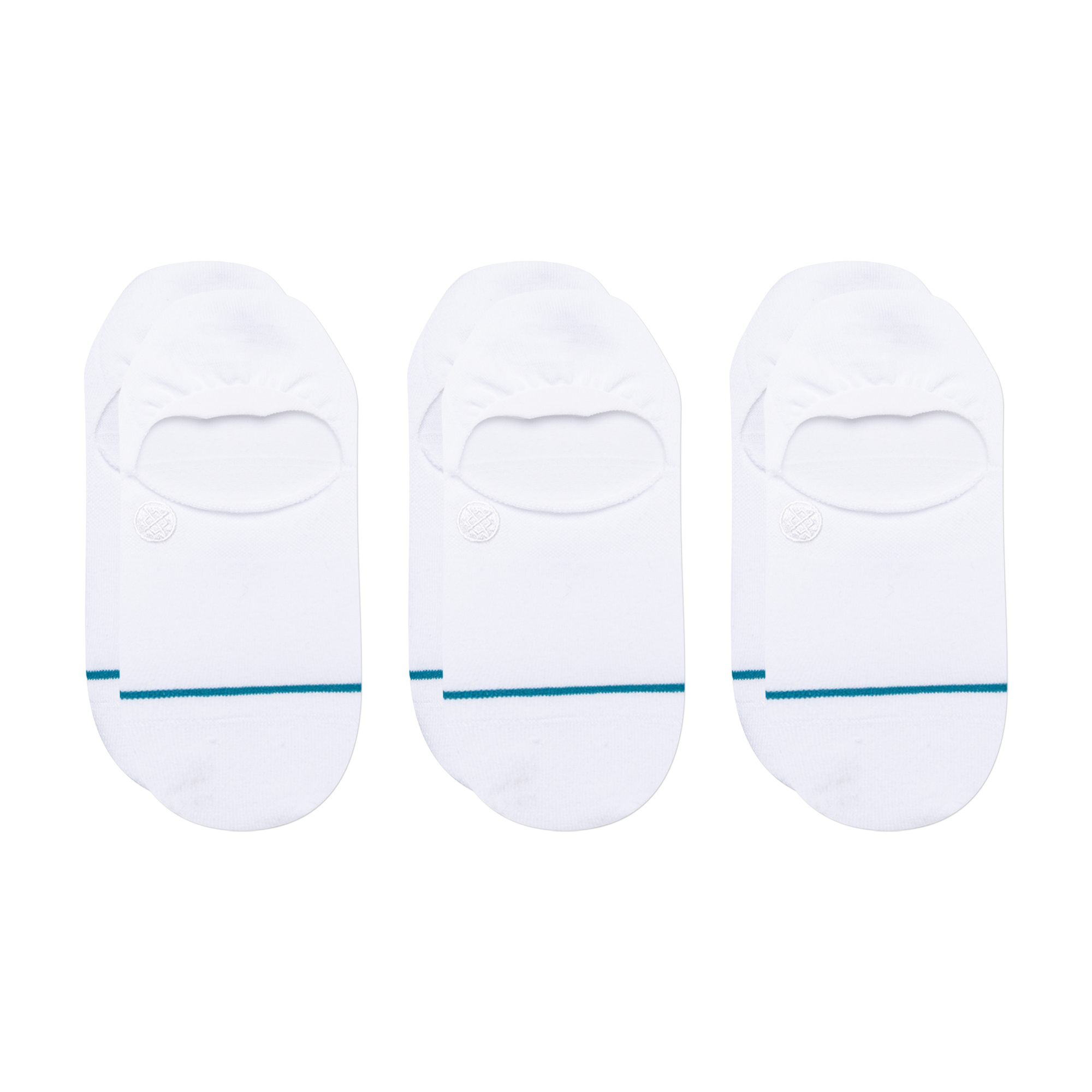 Stance Icon No Show 3 Pack Socks (Large, White)
