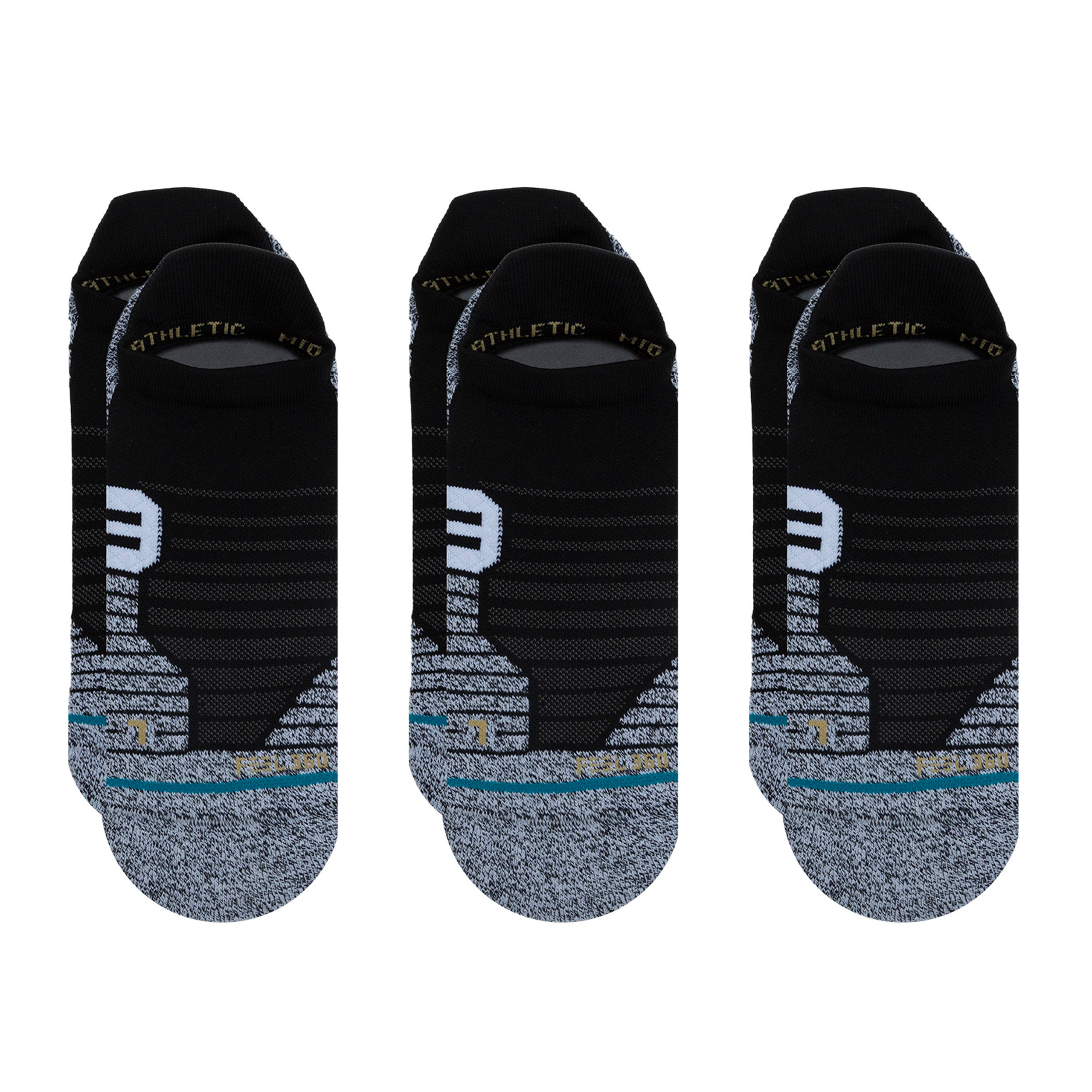 Stance Versa Tab Socks [3 Pack] (Medium, Black)