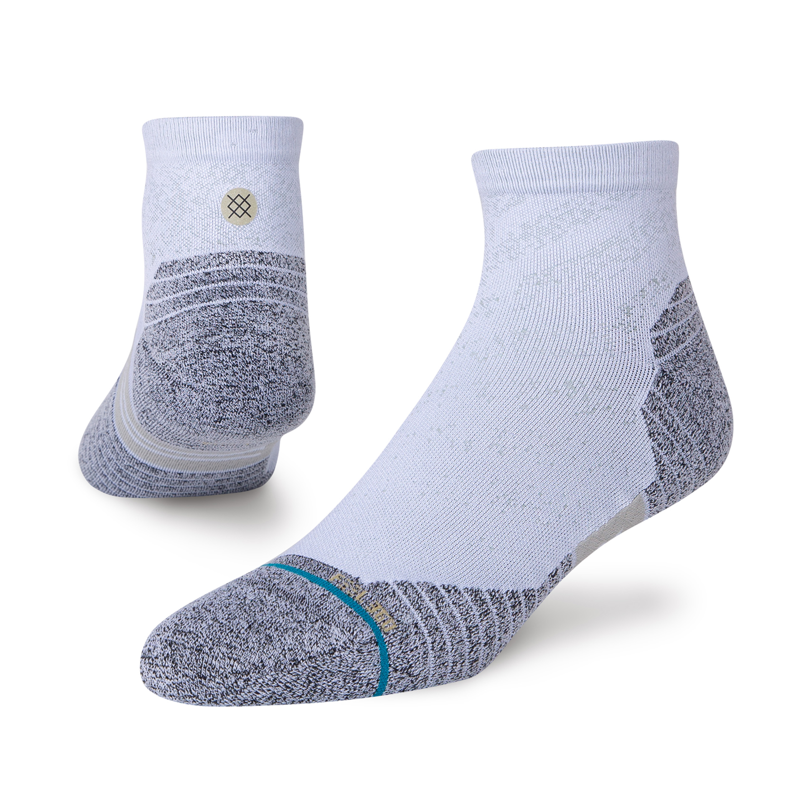 Stance Run Qtr St Socks (Small, White)