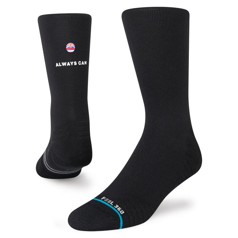 Stance Da Rulk Crew Socks (Medium, Black)