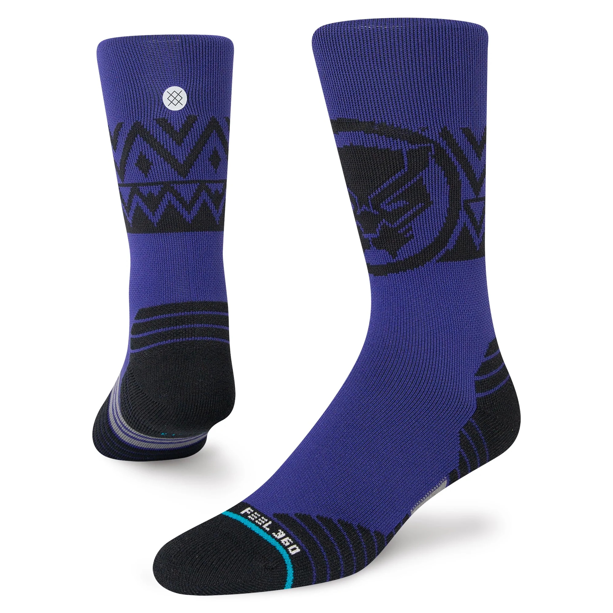 Stance The King Crew Socks (Large, Purple)