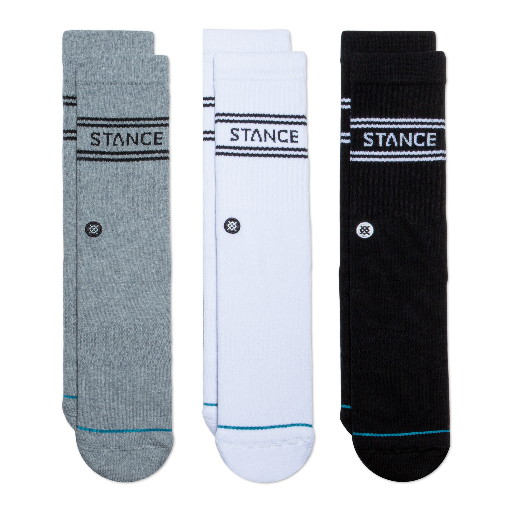 Stance Basic Crew Socks [3 Pack] (Medium)