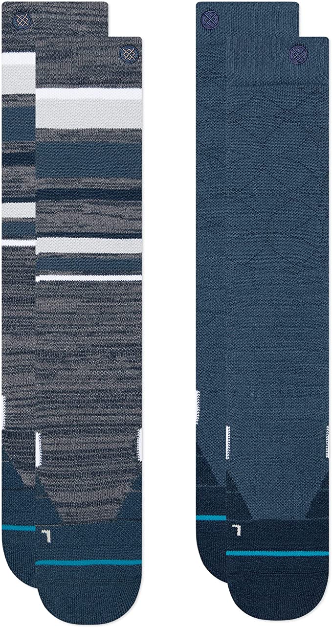 Stance Bobbin 2 Pack OTC Socks (Large, Navy)