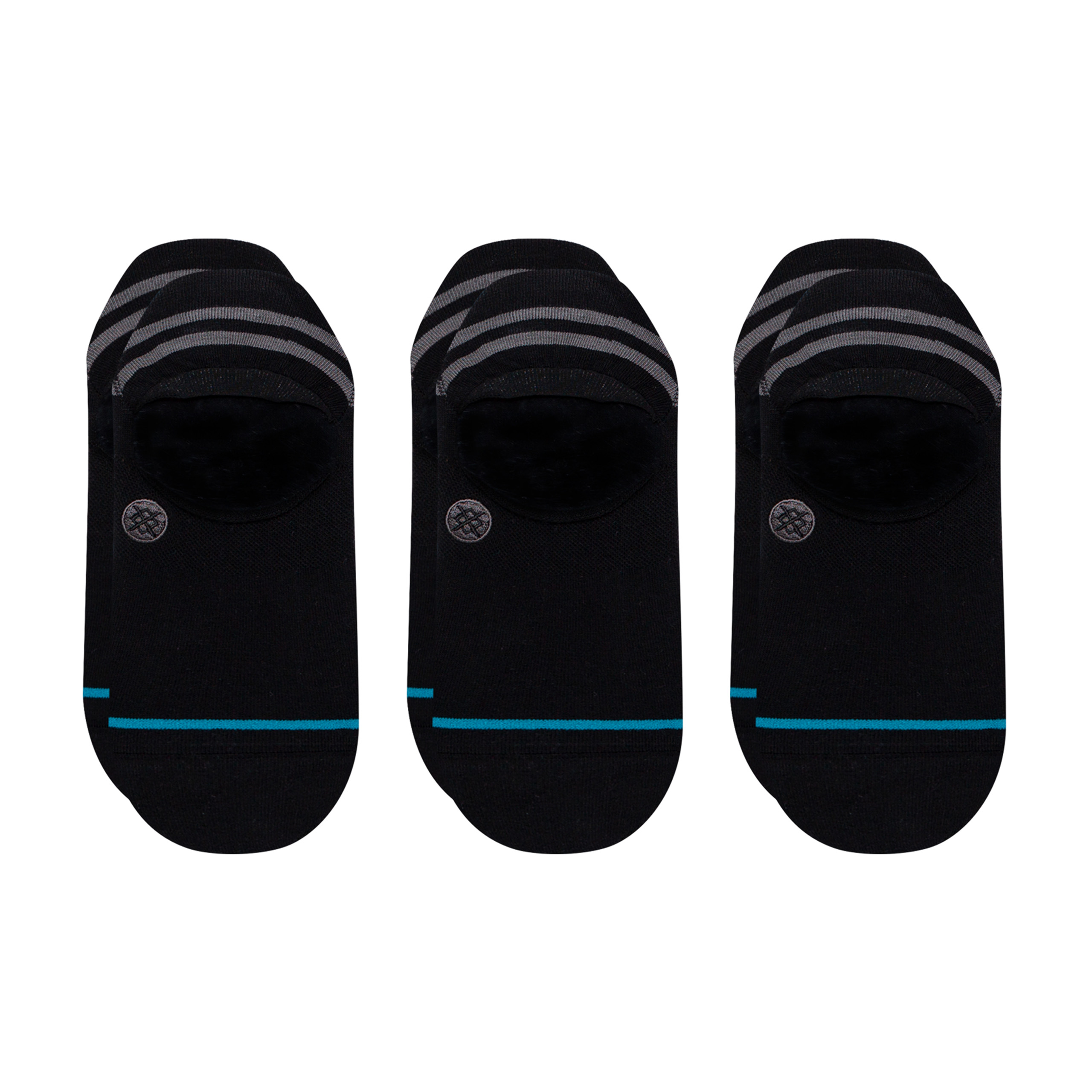 Stance No Show Gamut 2 Socks [3 Pack] (Medium, Black)