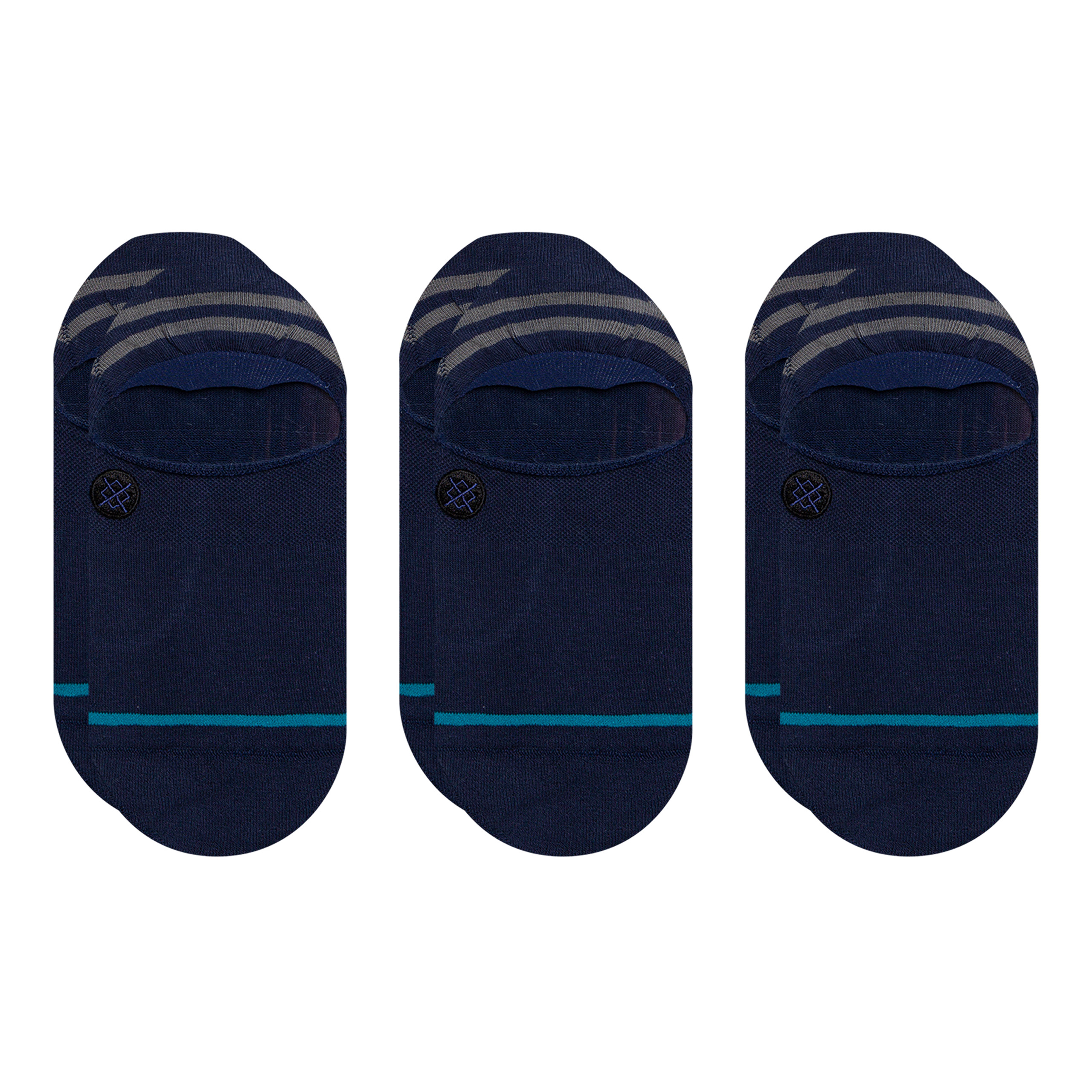 Stance No Show Gamut [3 Pack] (Large, Navy)