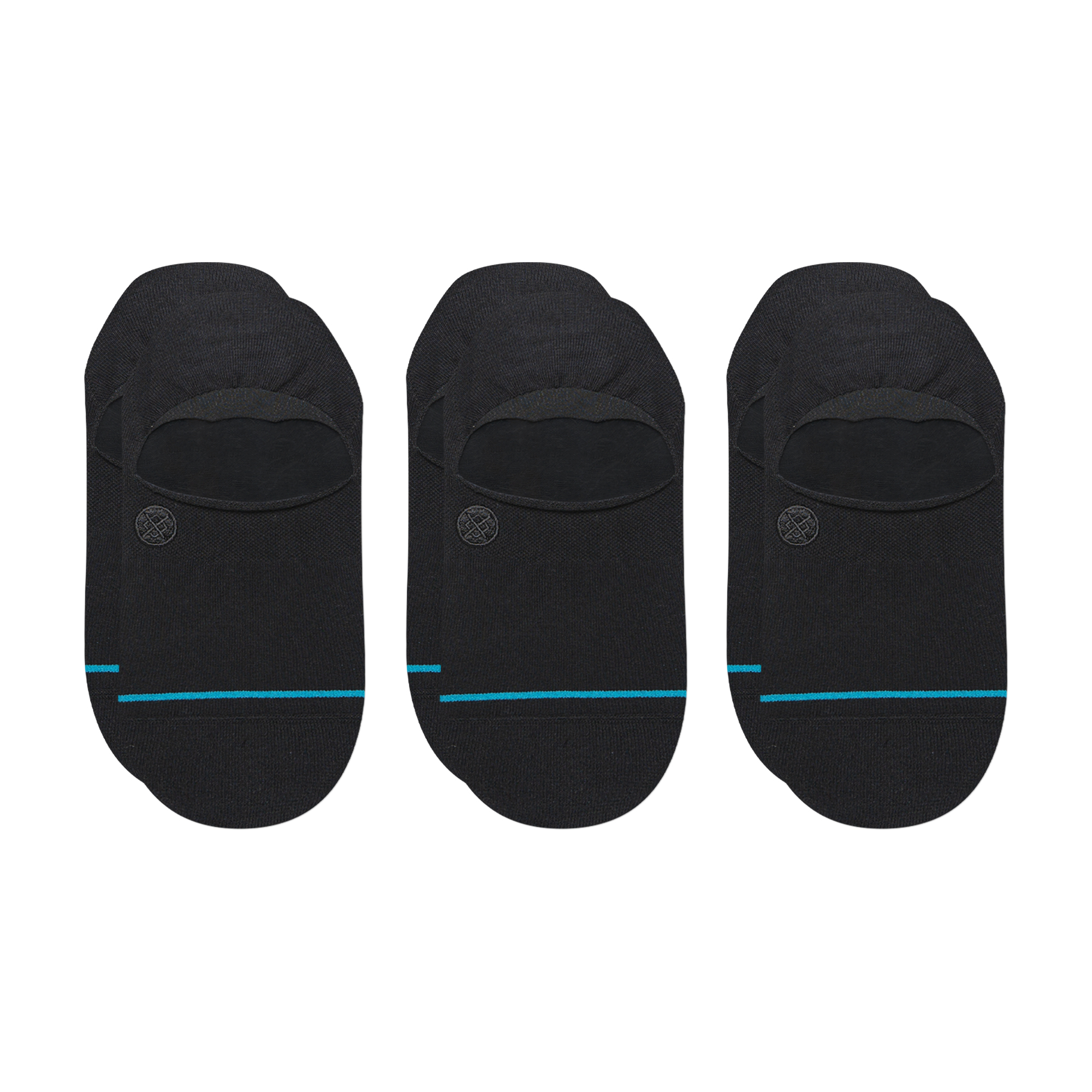 Stance Icon No Show 3 Pack Socks (X-Large, Black)