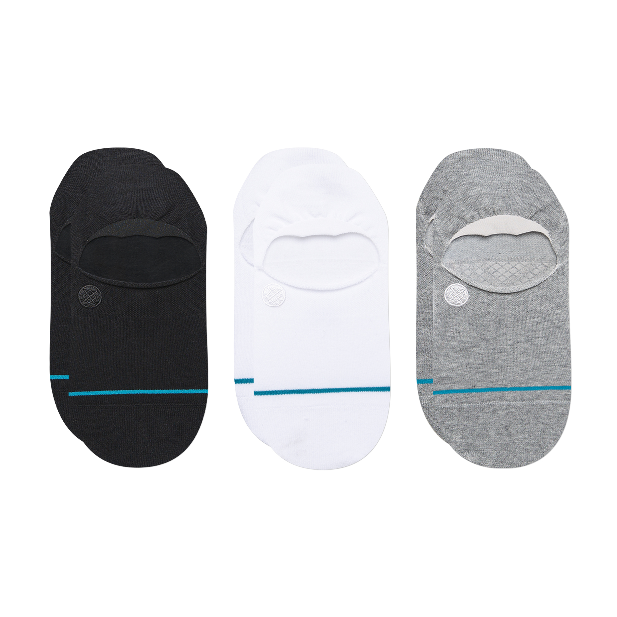 Stance Icon No Show 3 Pack Socks (Small, Multi)