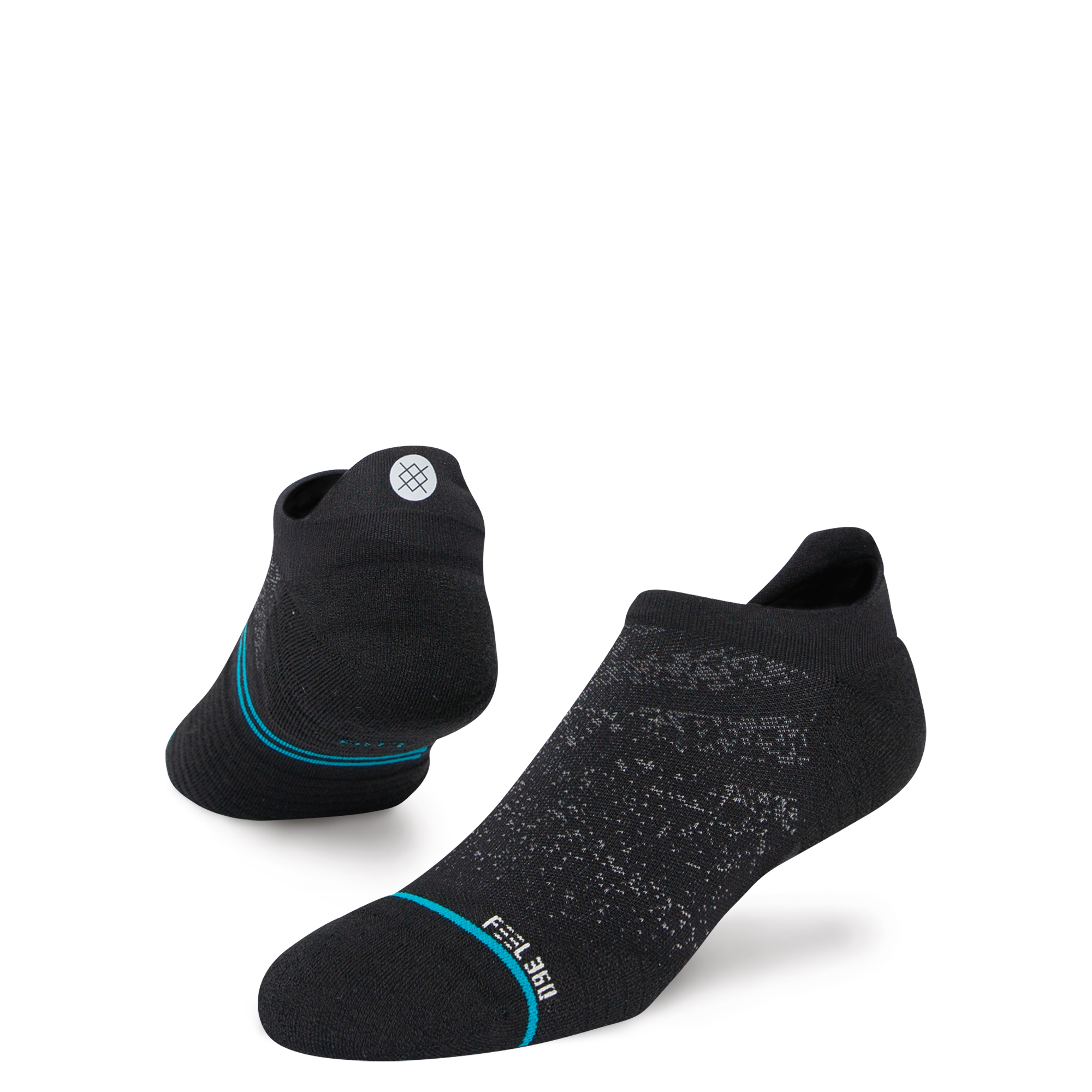 Stance Run Light Tab Socks (Medium, Black)