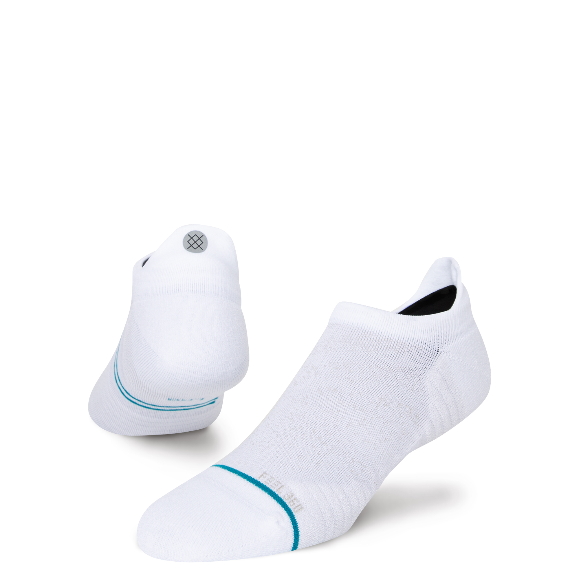Stance Run Light Tab Socks (Medium, White)