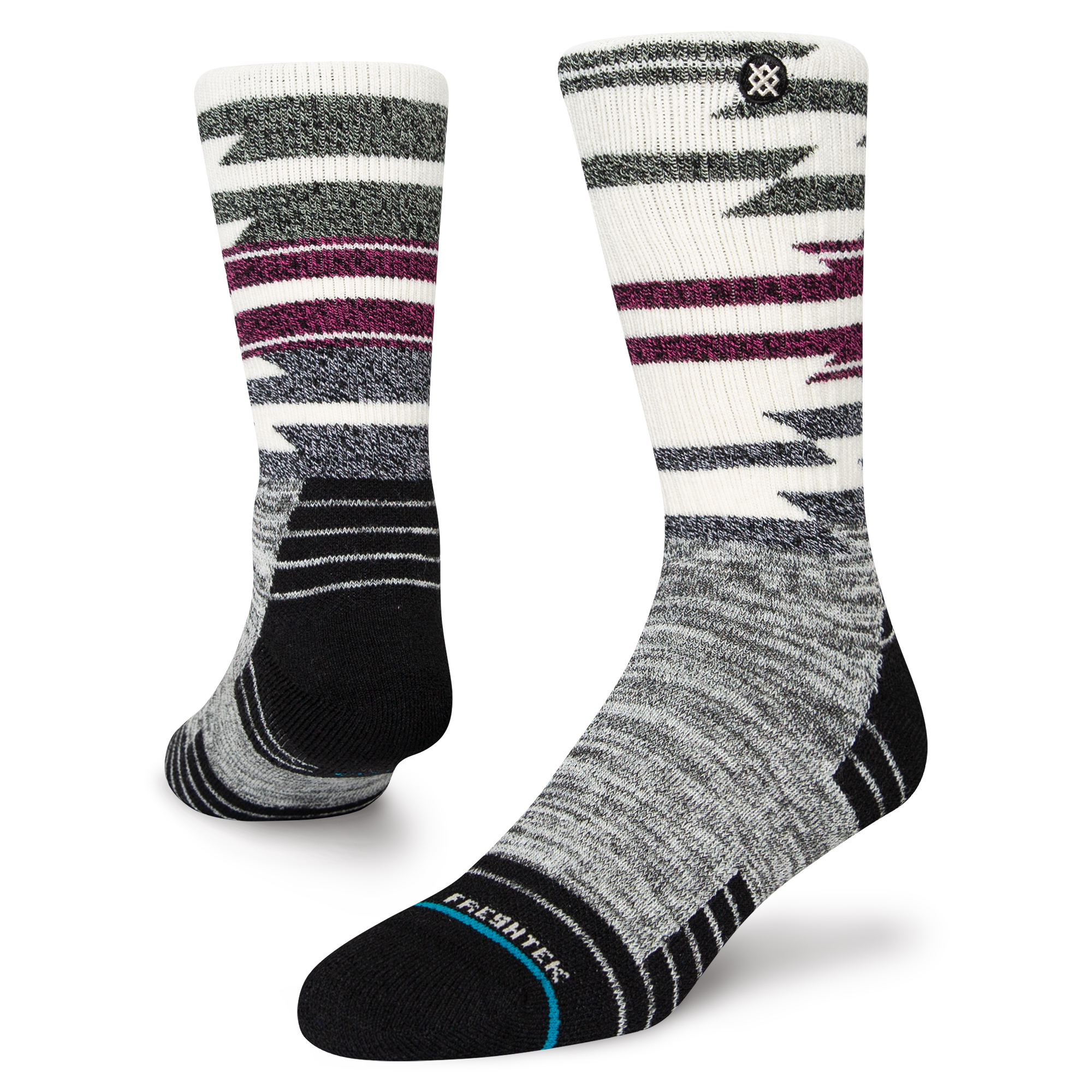 Stance Blanket Statement Crew Socks (Small, Off White)