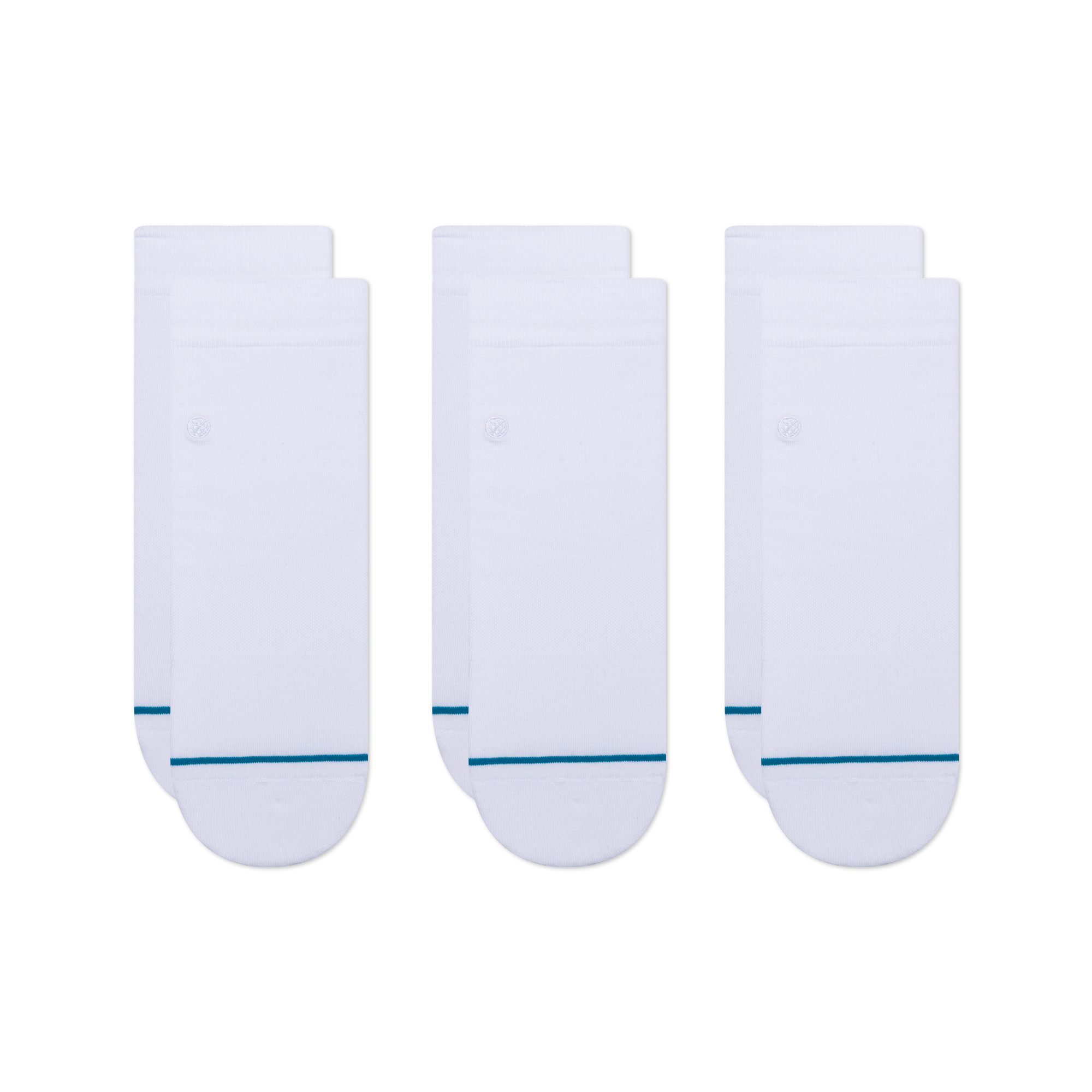 Stance The Lowrider 3 Pack Quarter Socks (Small, White)