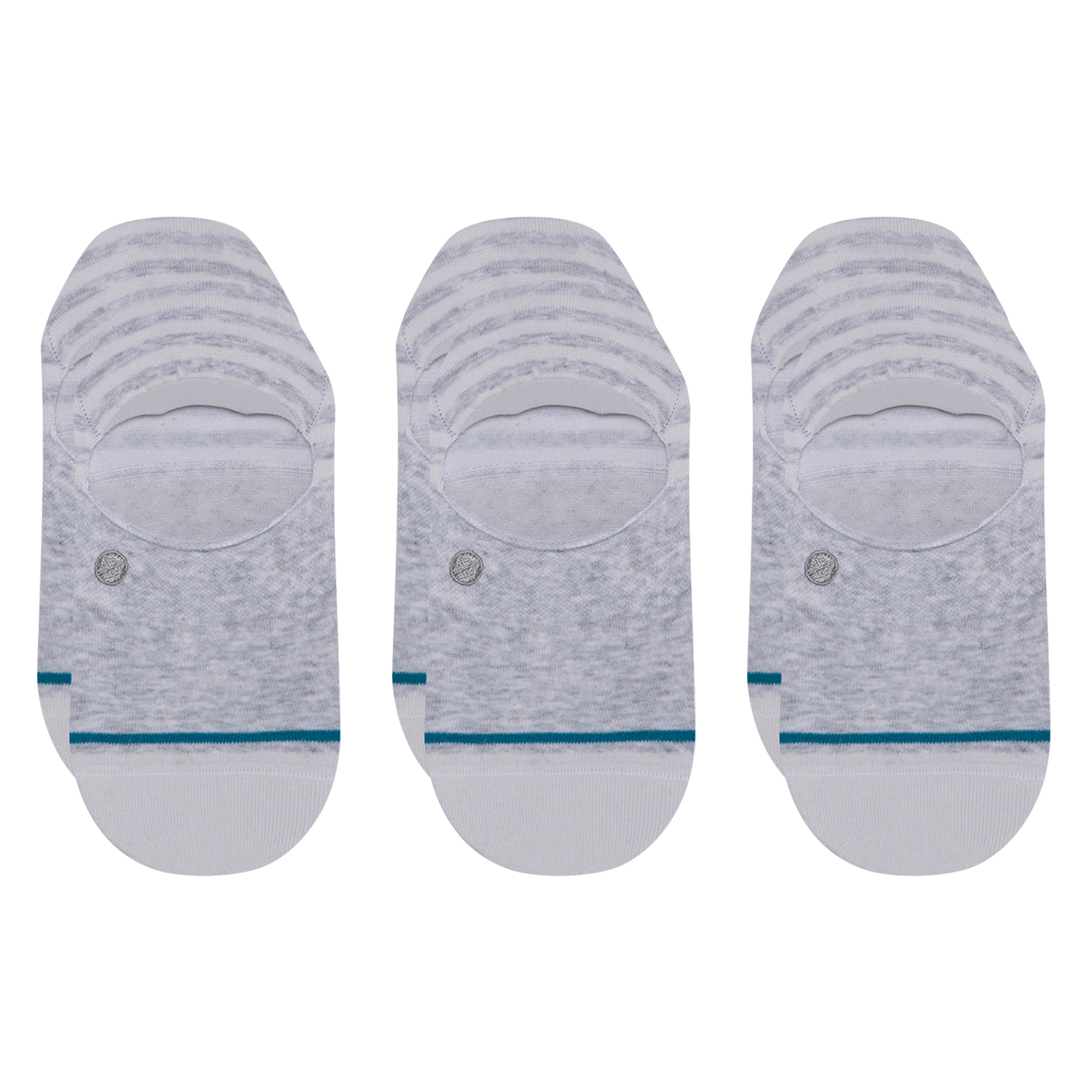 Stance No Show Sensible Two Socks [3 Pack] (Small, Heather Grey)