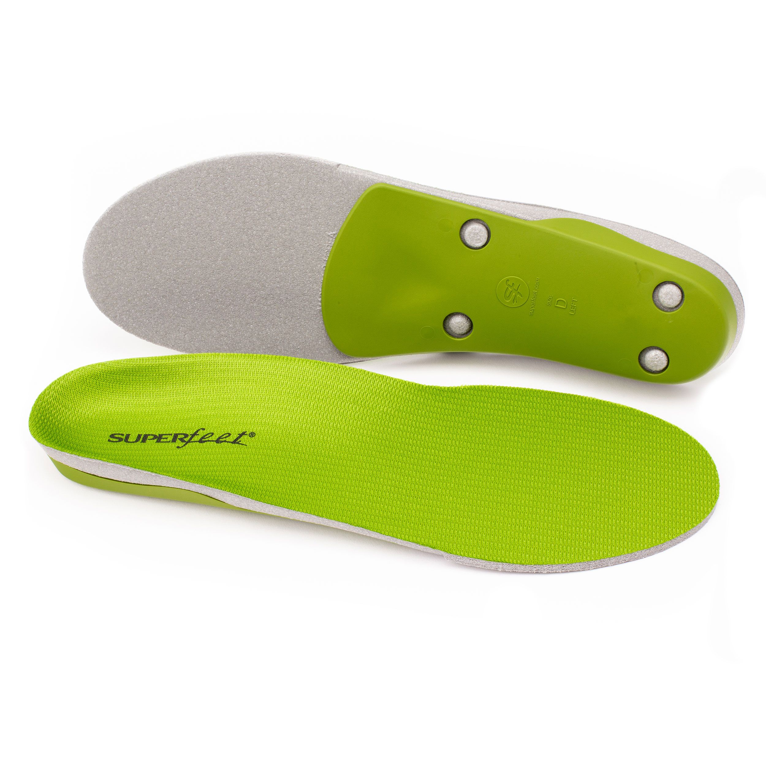 Superfeet GREEN Insoles, Professional-Grade High Arch Support, Orthotic Shoe Inserts for Maximum Support, Unisex, 9.5-11 Men / 10.5-12 Women