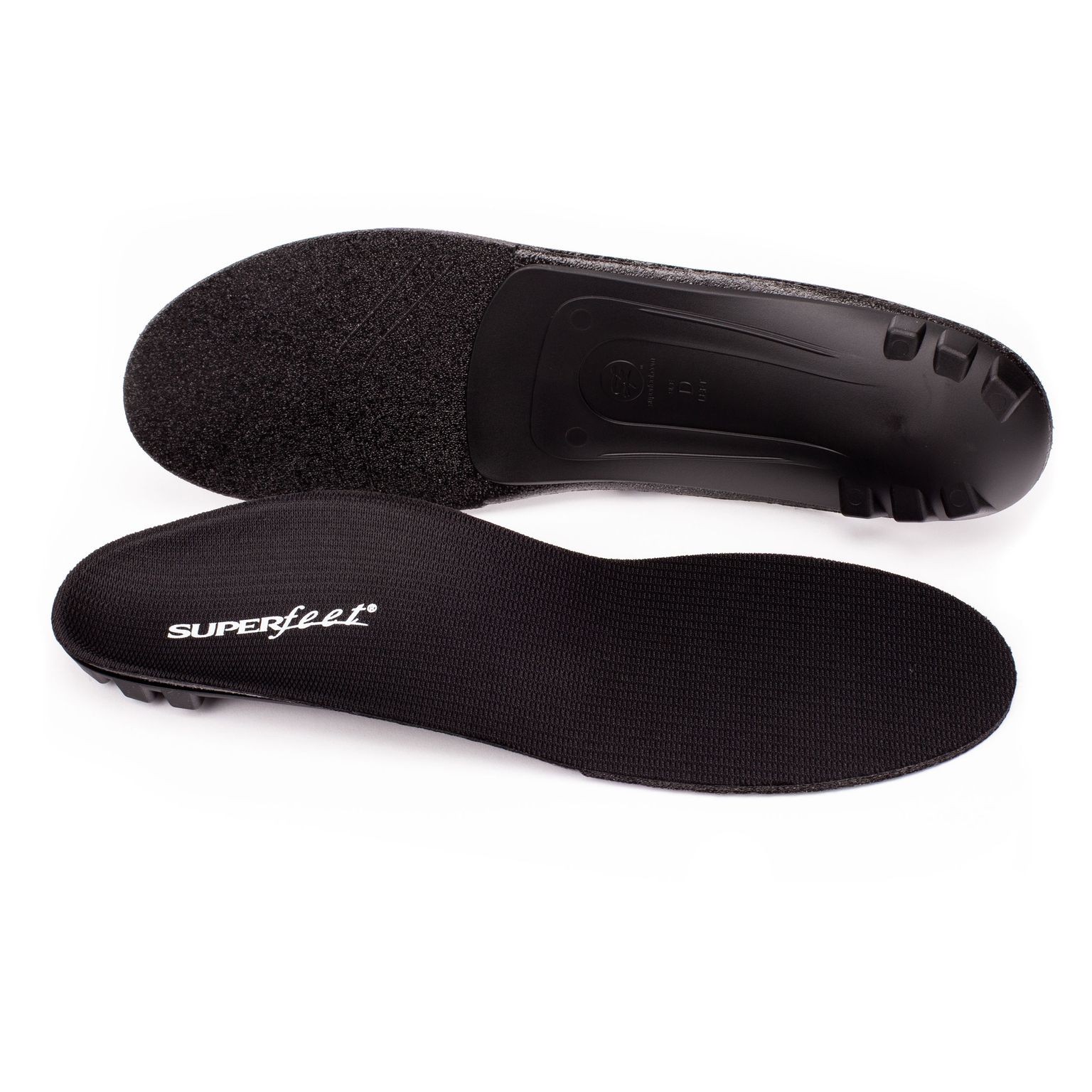 Superfeet BLACK - Orthotic Arch Support Insoles for Thin, Tight Shoes - 2.5-5 Men / 4.5-6 Women