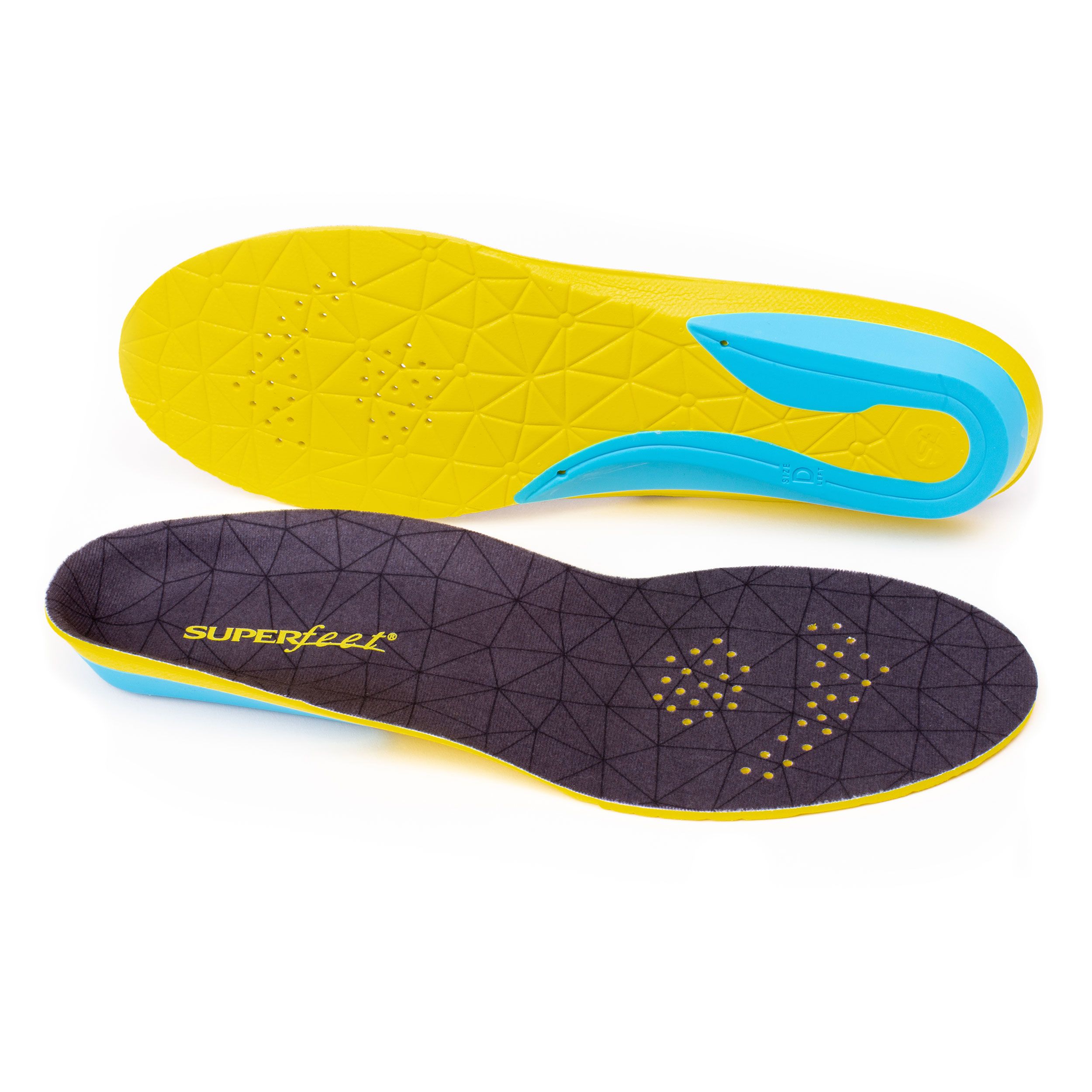 Superfeet Unisex's FLEXthin Dynamic Comfort Insole Shoe Care Kit, Grey, 6.5-8 M Womens/5.5-7 M US Mens (C)