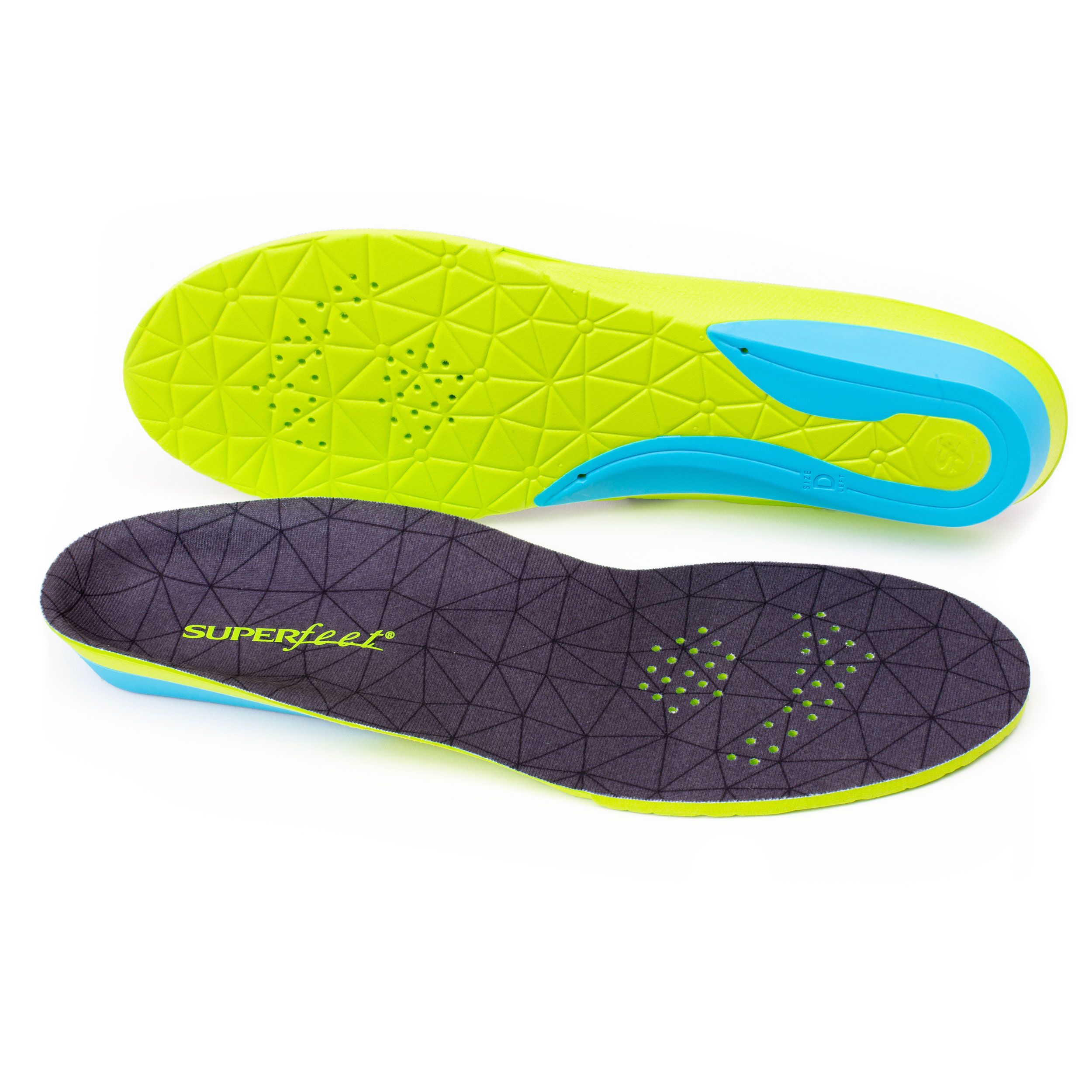 Superfeet FLEXmax, Comfort Insoles for Roomy Athletic Shoe Maximum Cushion and Support, Unisex, Emerald, X-Small/B: 4.5-6 Wmns/2.5-4 Juniors