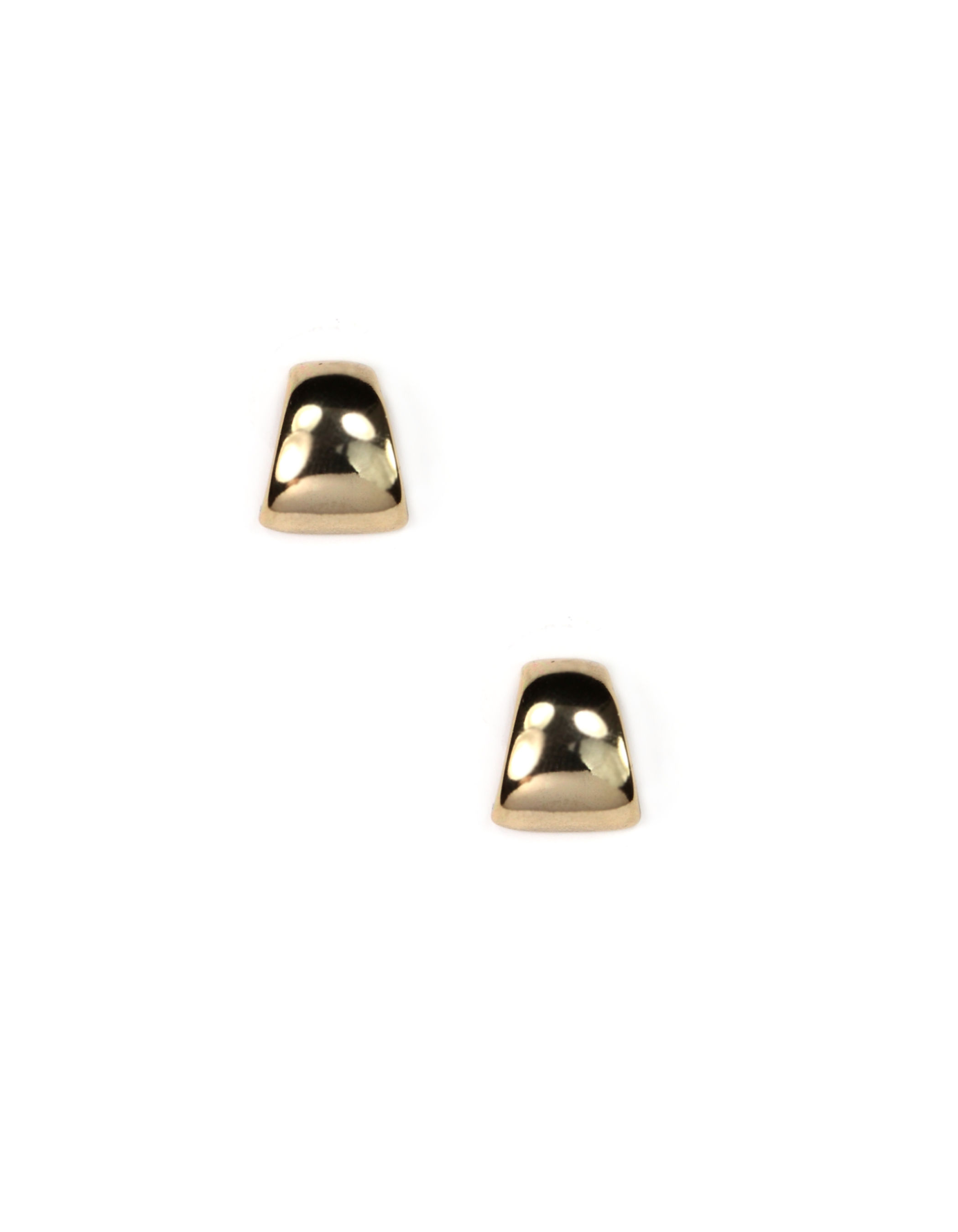 Anne Klein Gold Tone Post Button Earrings