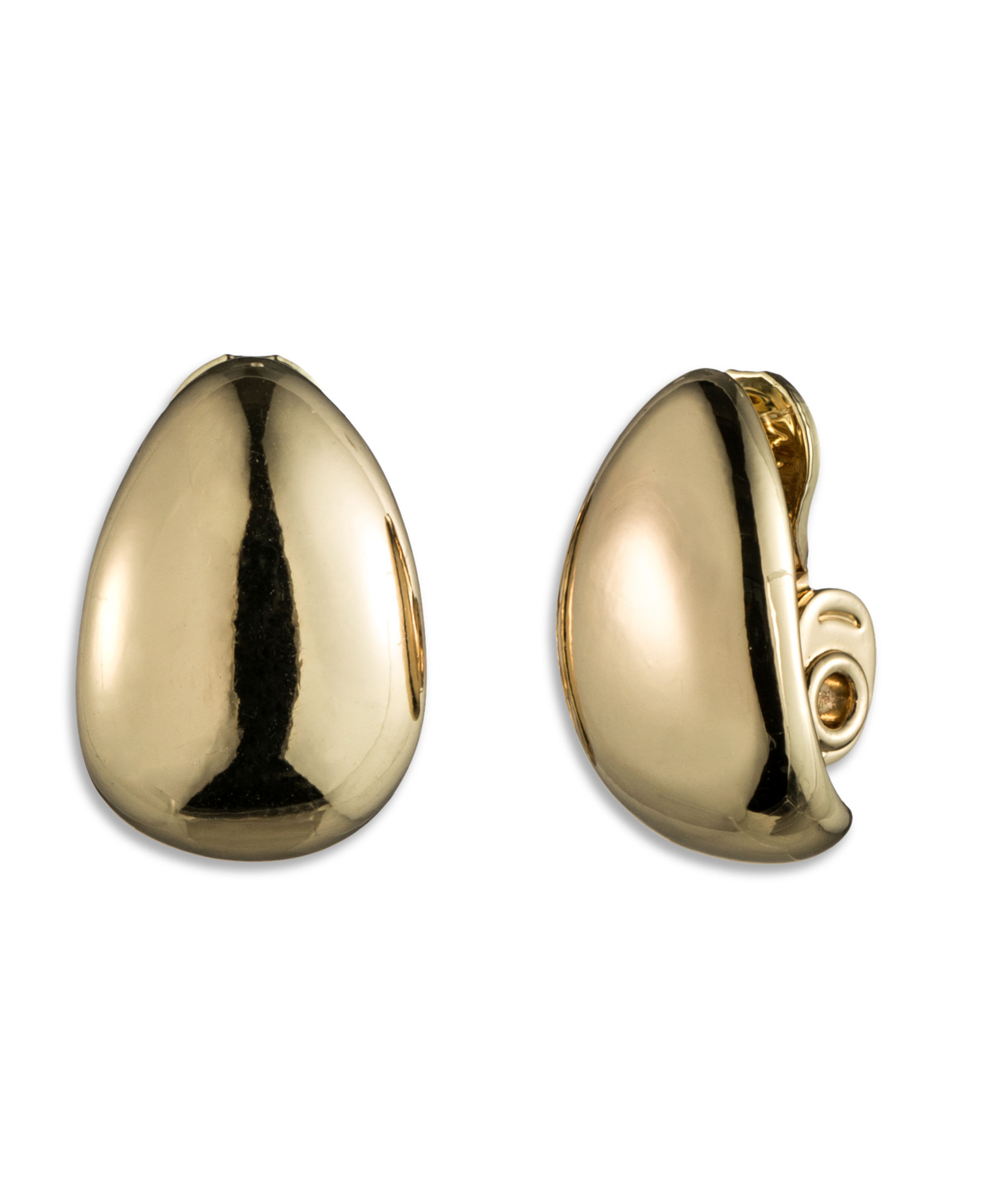 Anne Klein Goldtone Clip Top Hoop Earrings