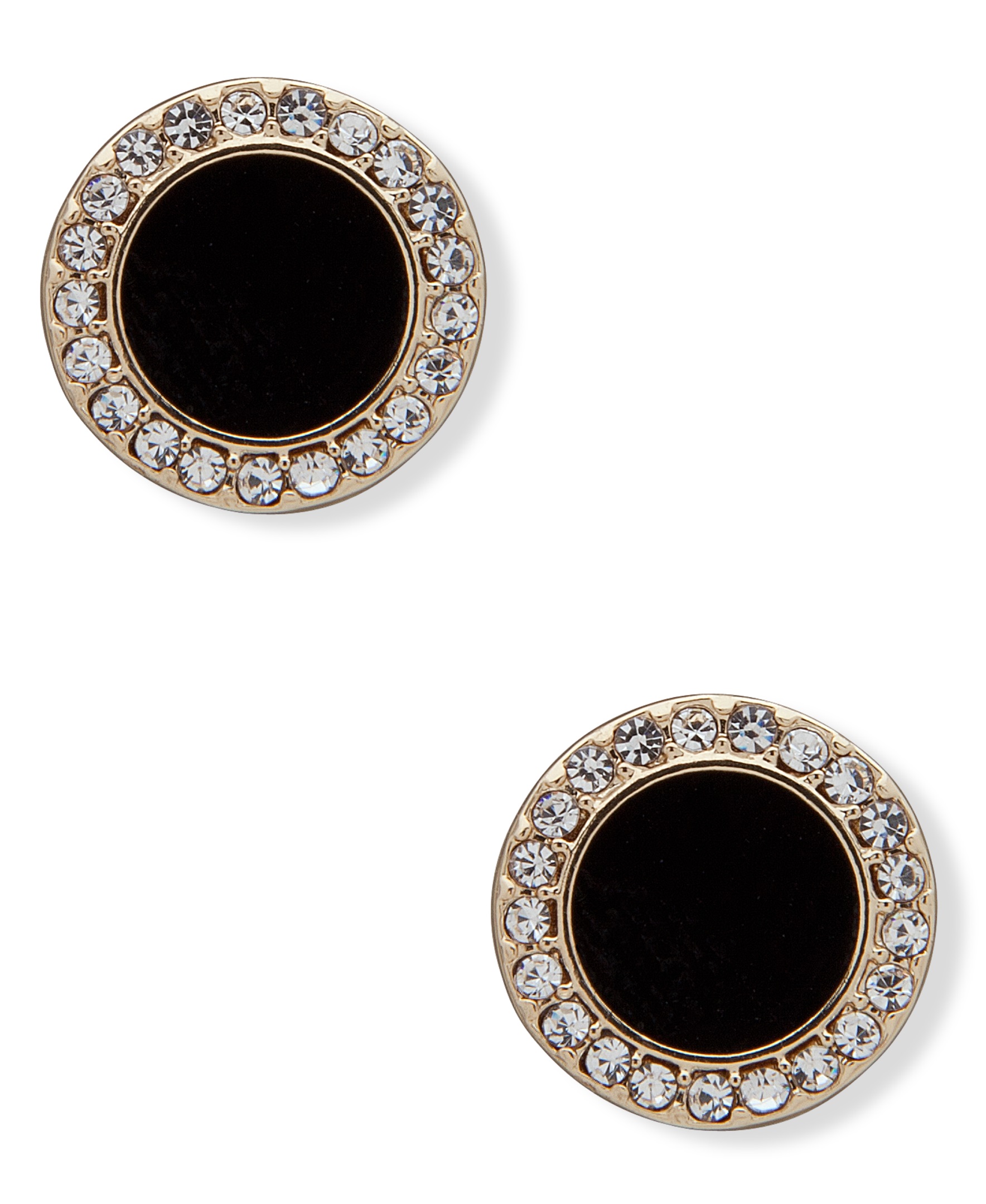 PE INLAY STUD-GLD/CRY/BLACK
