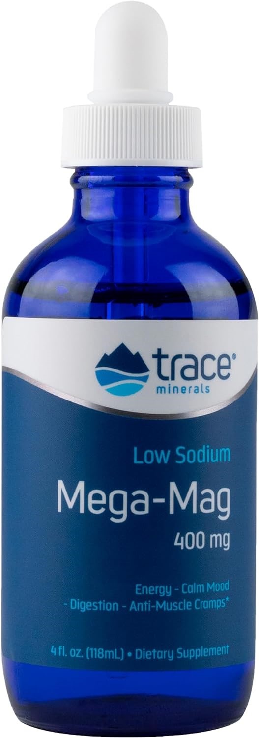 Trace Minerals | Mega-Mag 400 mg Liquid Magnesium Chloride | Supports Normal ...