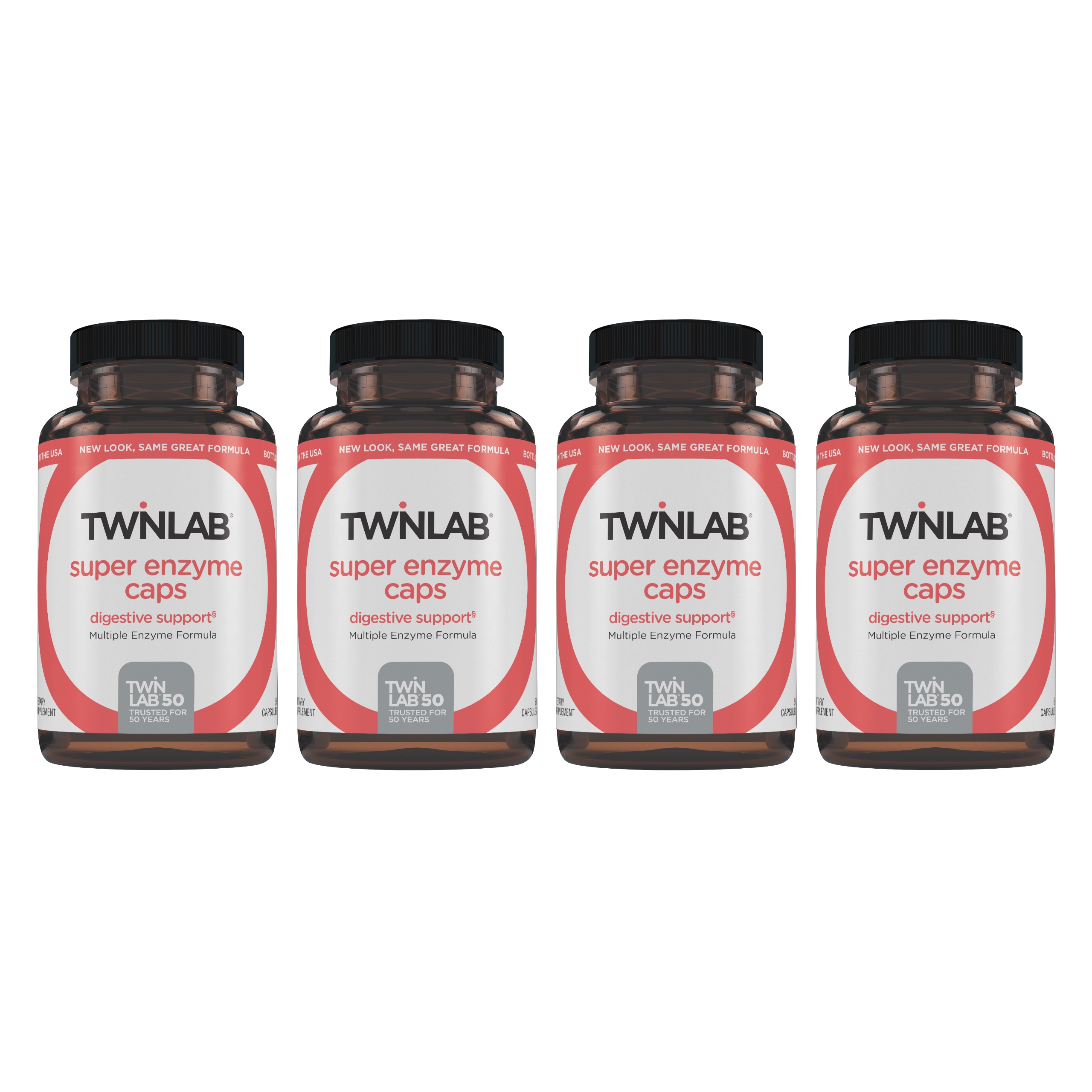 TWL Super Enzyme Caps 50 (Pack of 4)